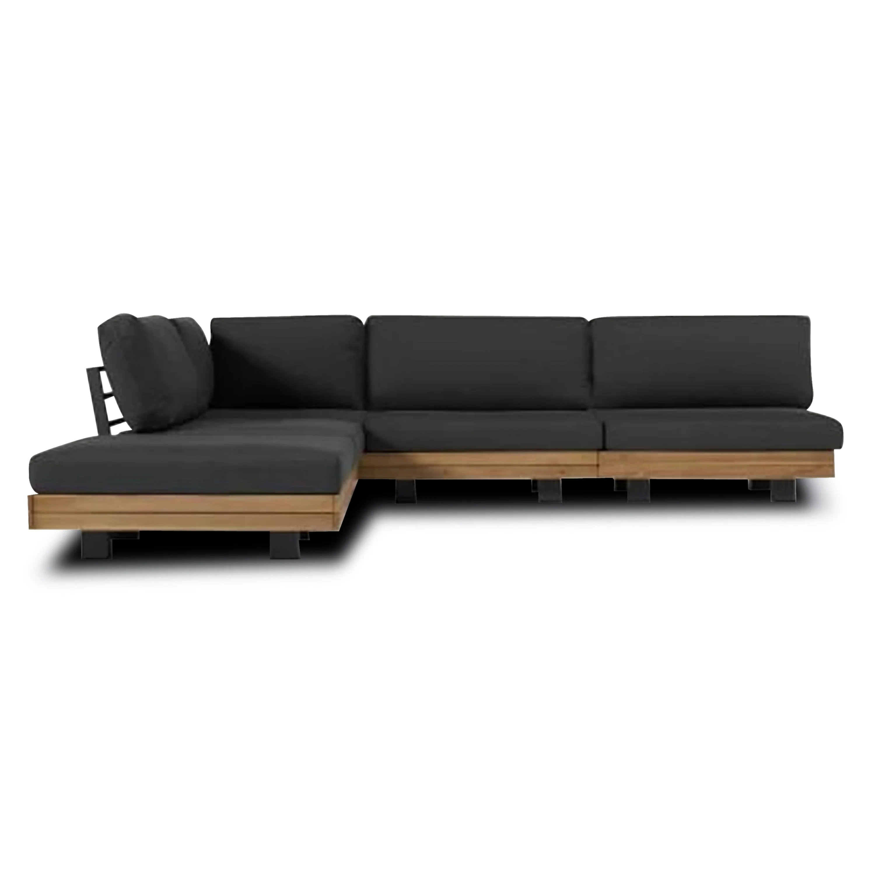 Celenza Modular Corner Sectional Set with Coffee Table | Dark Grey - Image 7