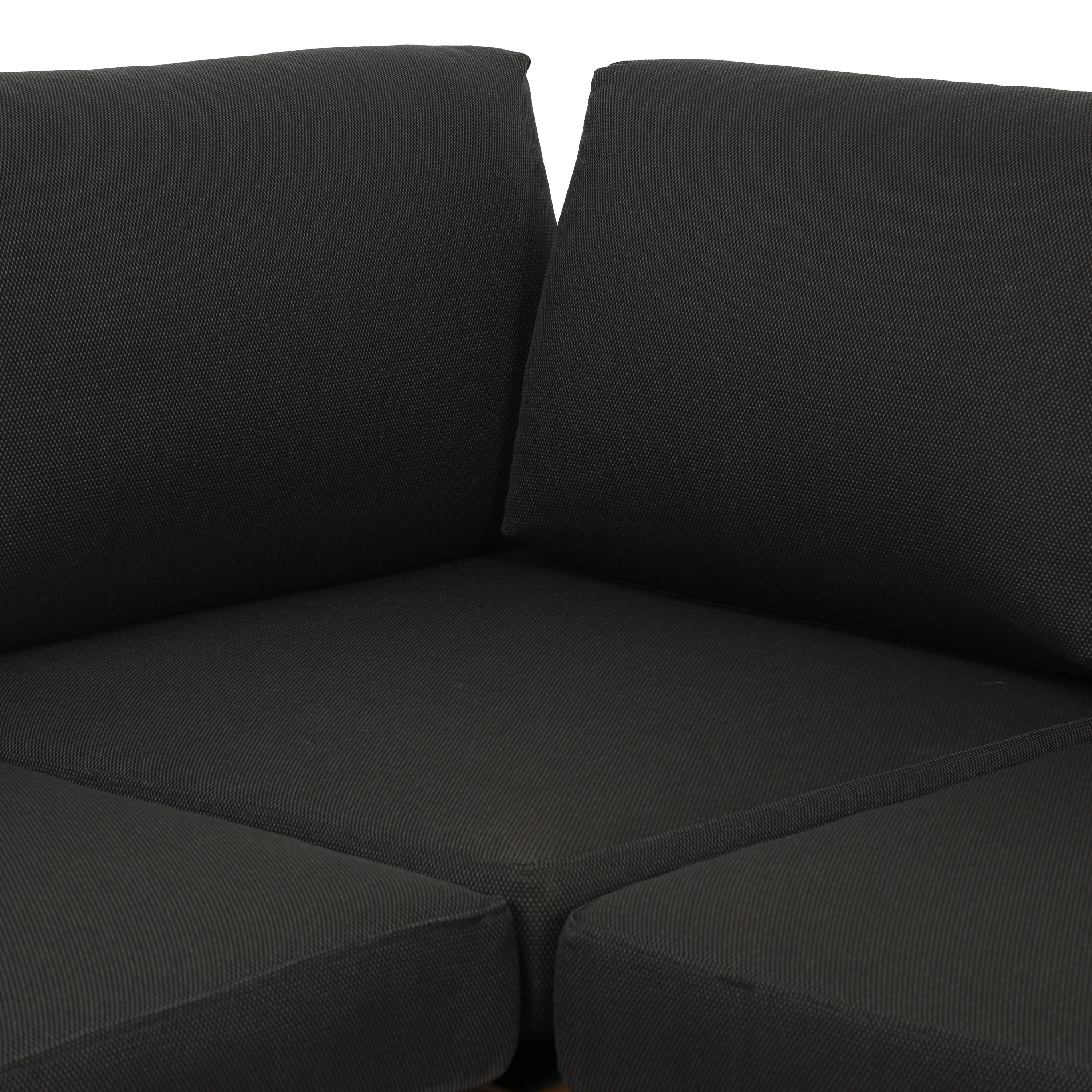 Celenza Modular Full-Corner Sectional Set with Coffee Table | Dark Grey - Image 7