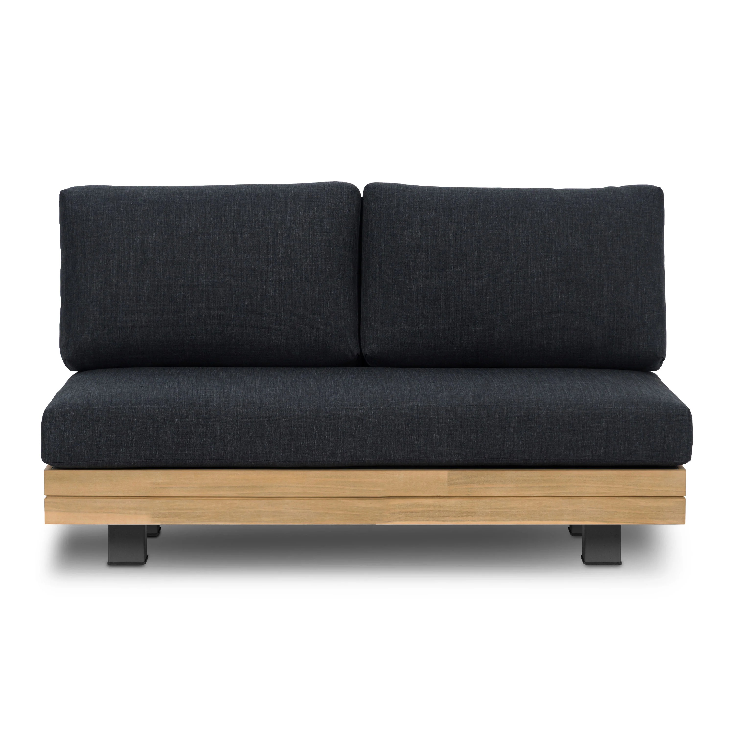 Celenza Outdoor Loveseat (50") | Heathered Grey - Image 3