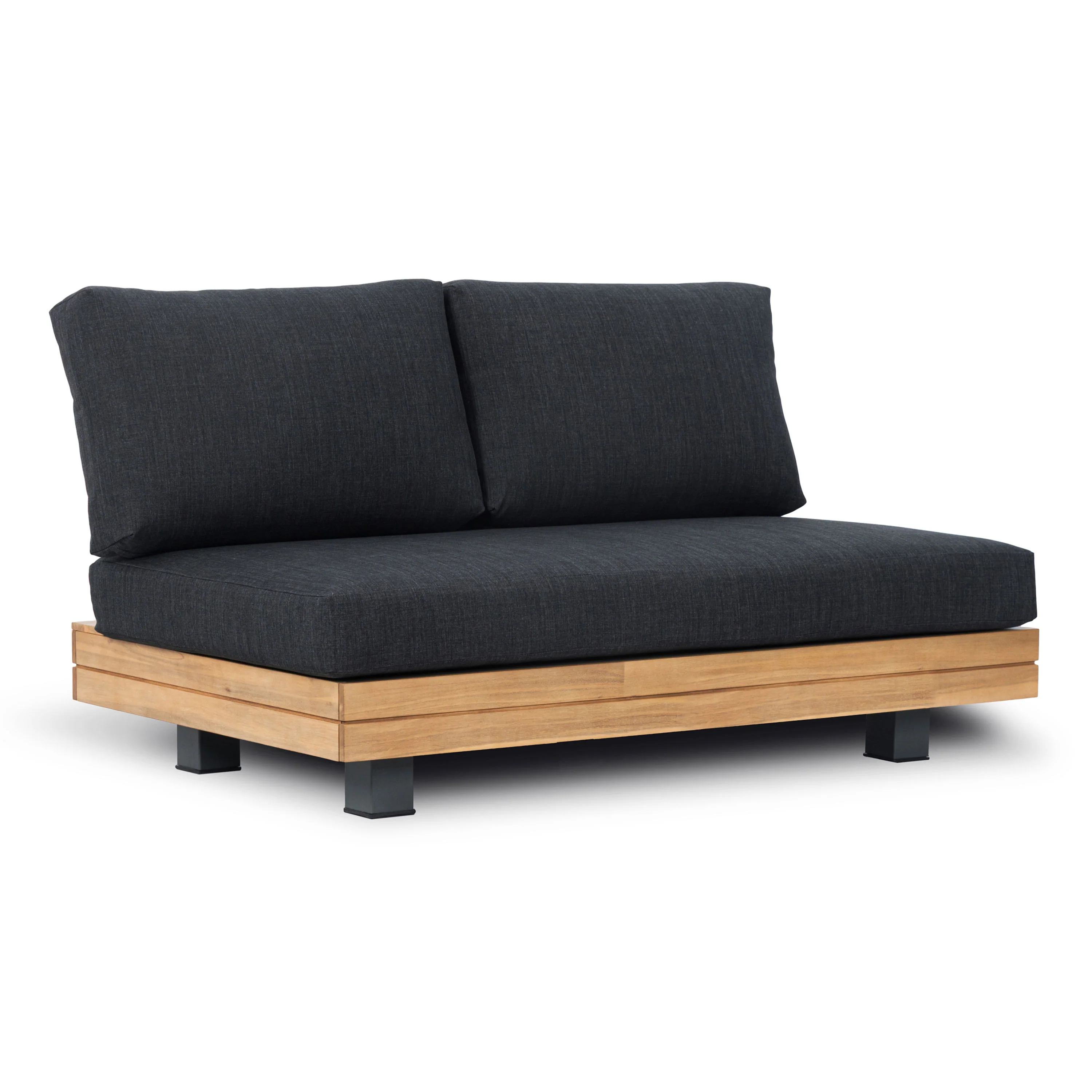 Celenza Outdoor Loveseat (50") | Heathered Grey - Image 4