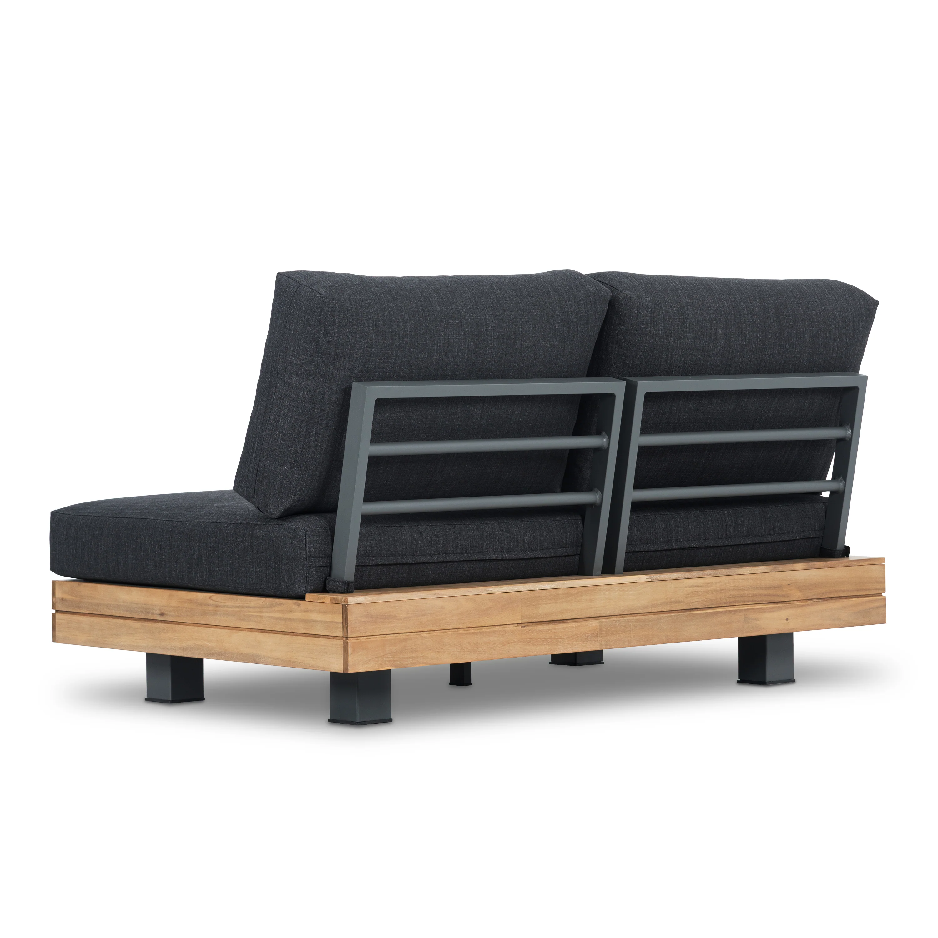 Celenza Outdoor Loveseat (50") | Heathered Grey - Image 9