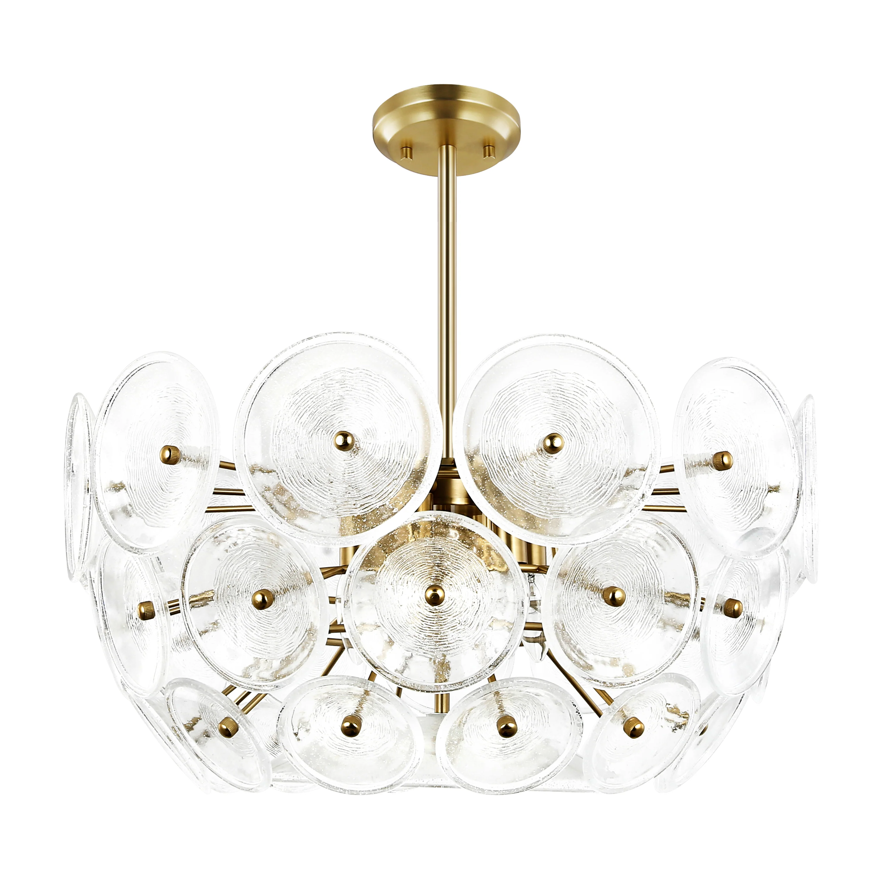 Chambery 6-Light Chandelier | Brushed Brass/Clear - Image 10