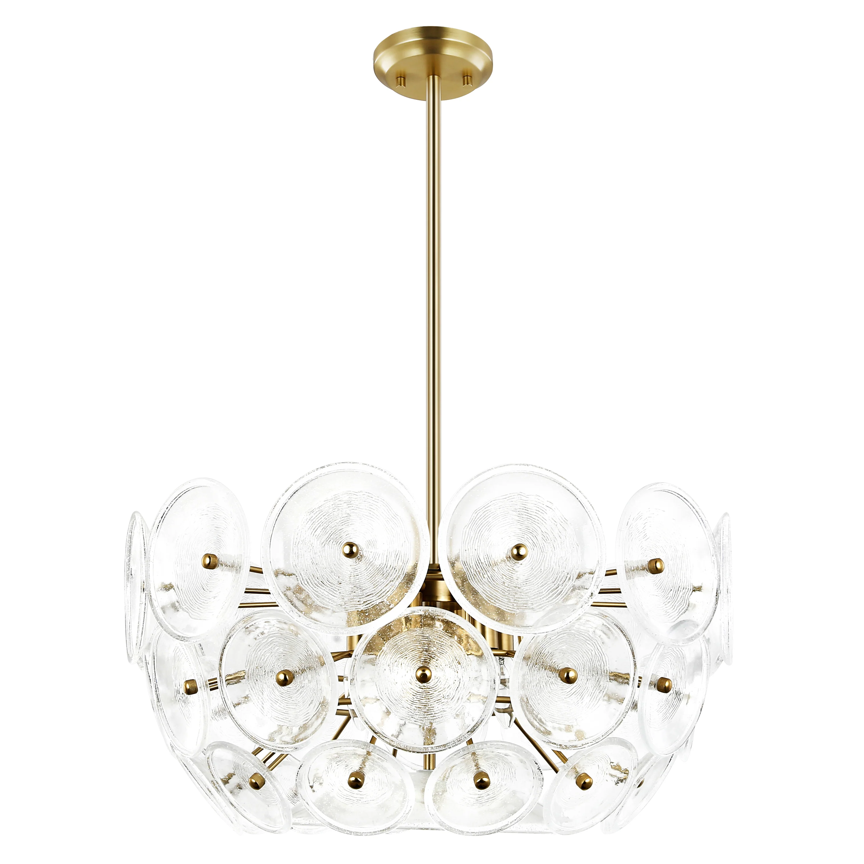 Chambery 6-Light Chandelier | Brushed Brass/Clear - Image 11