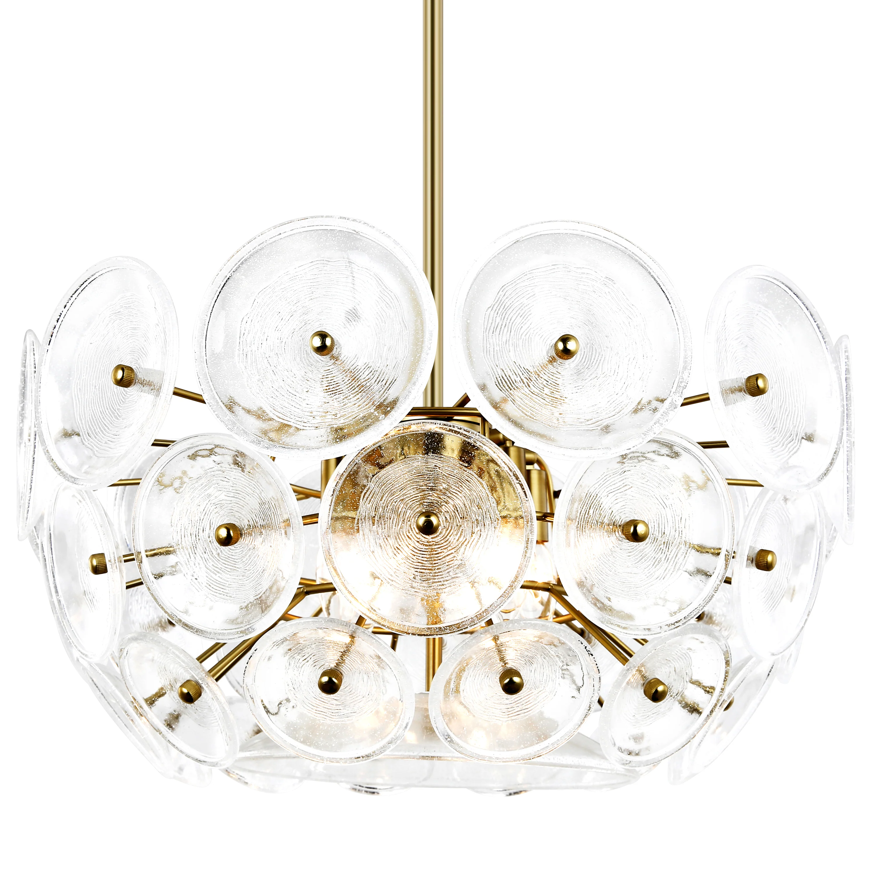 Chambery 6-Light Chandelier | Brushed Brass/Clear - Image 12