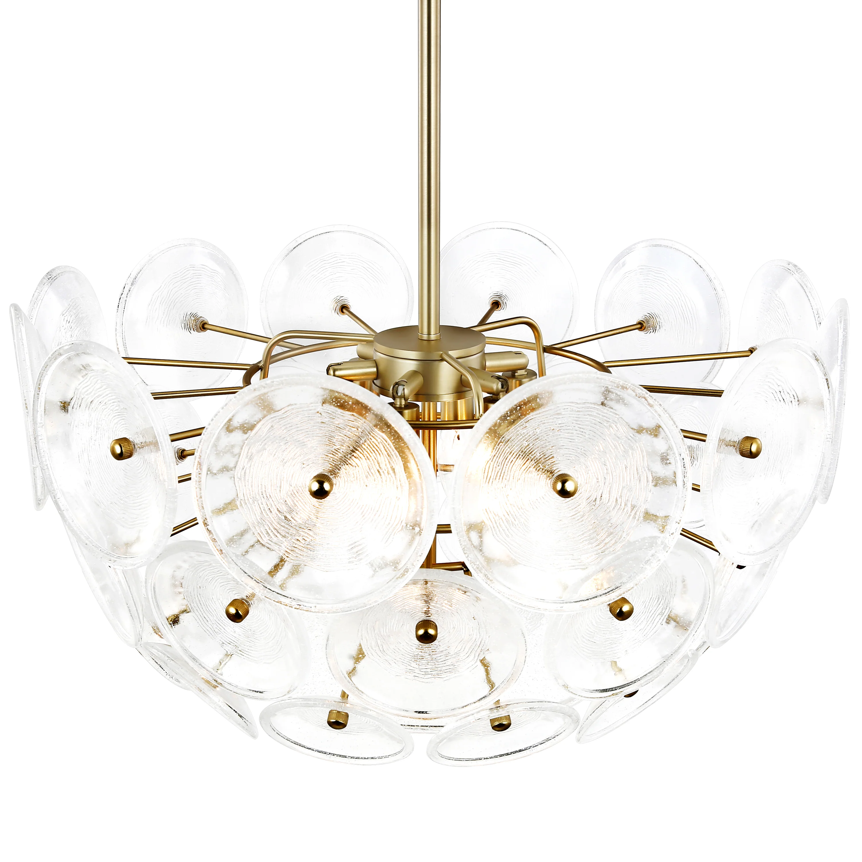 Chambery 6-Light Chandelier | Brushed Brass/Clear - Image 13