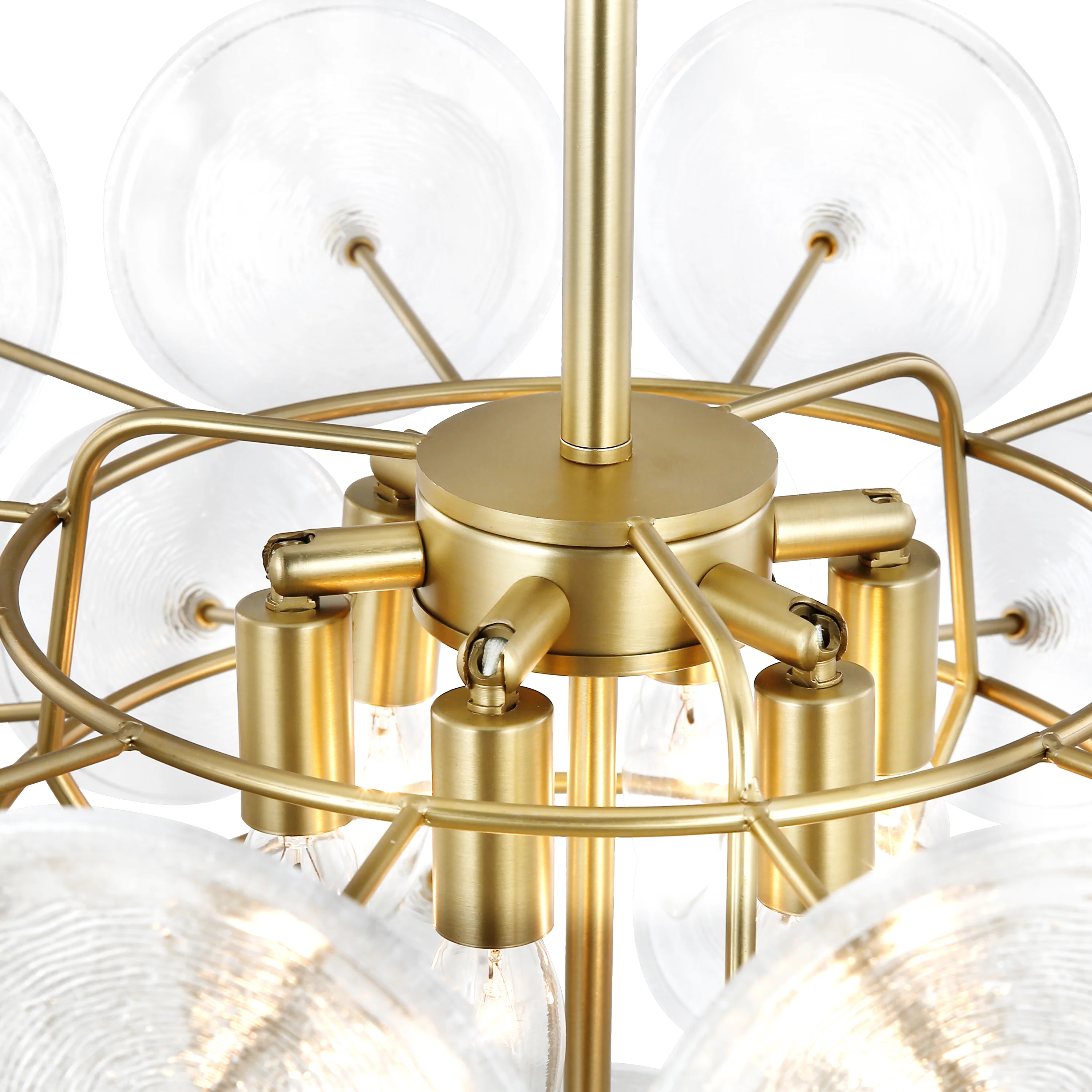 Chambery 6-Light Chandelier | Brushed Brass/Clear - Image 15
