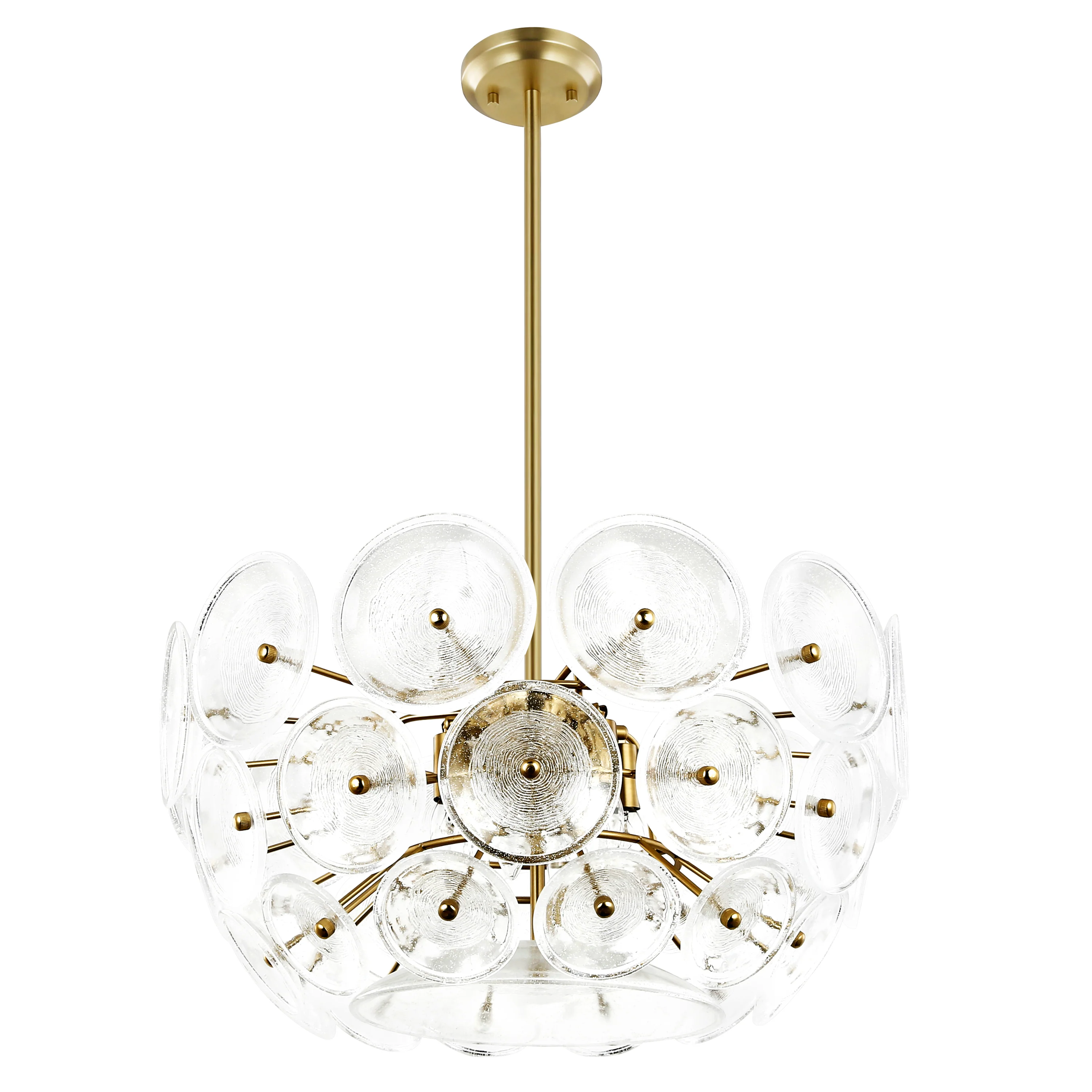 Chambery 6-Light Chandelier | Brushed Brass/Clear - Image 6