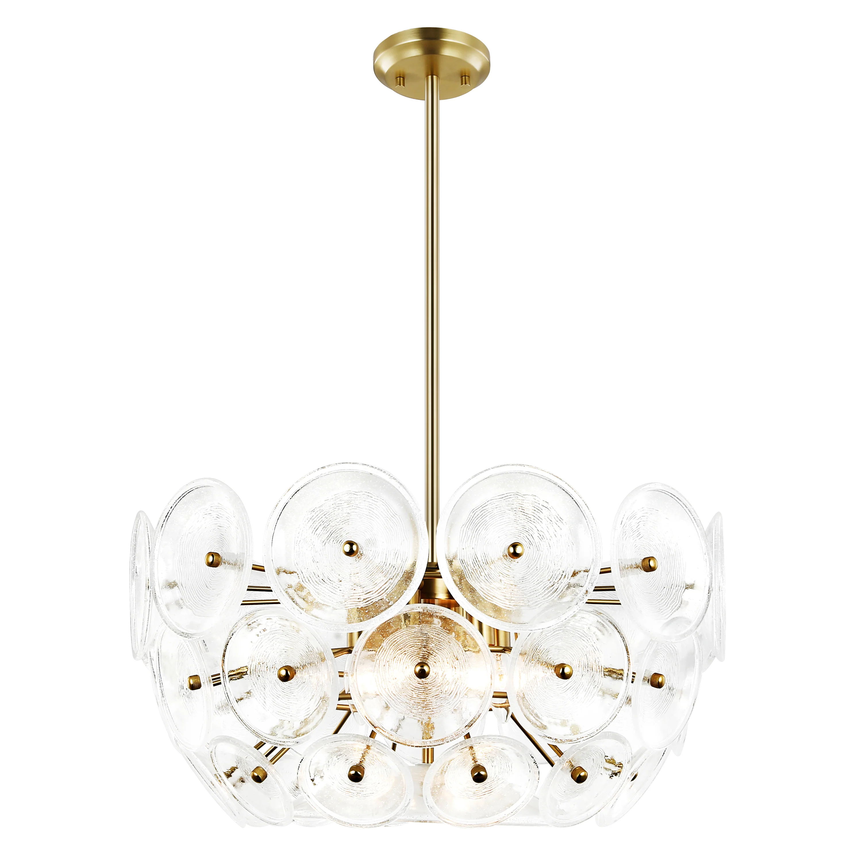 Chambery 6-Light Chandelier | Brushed Brass/Clear - Image 7