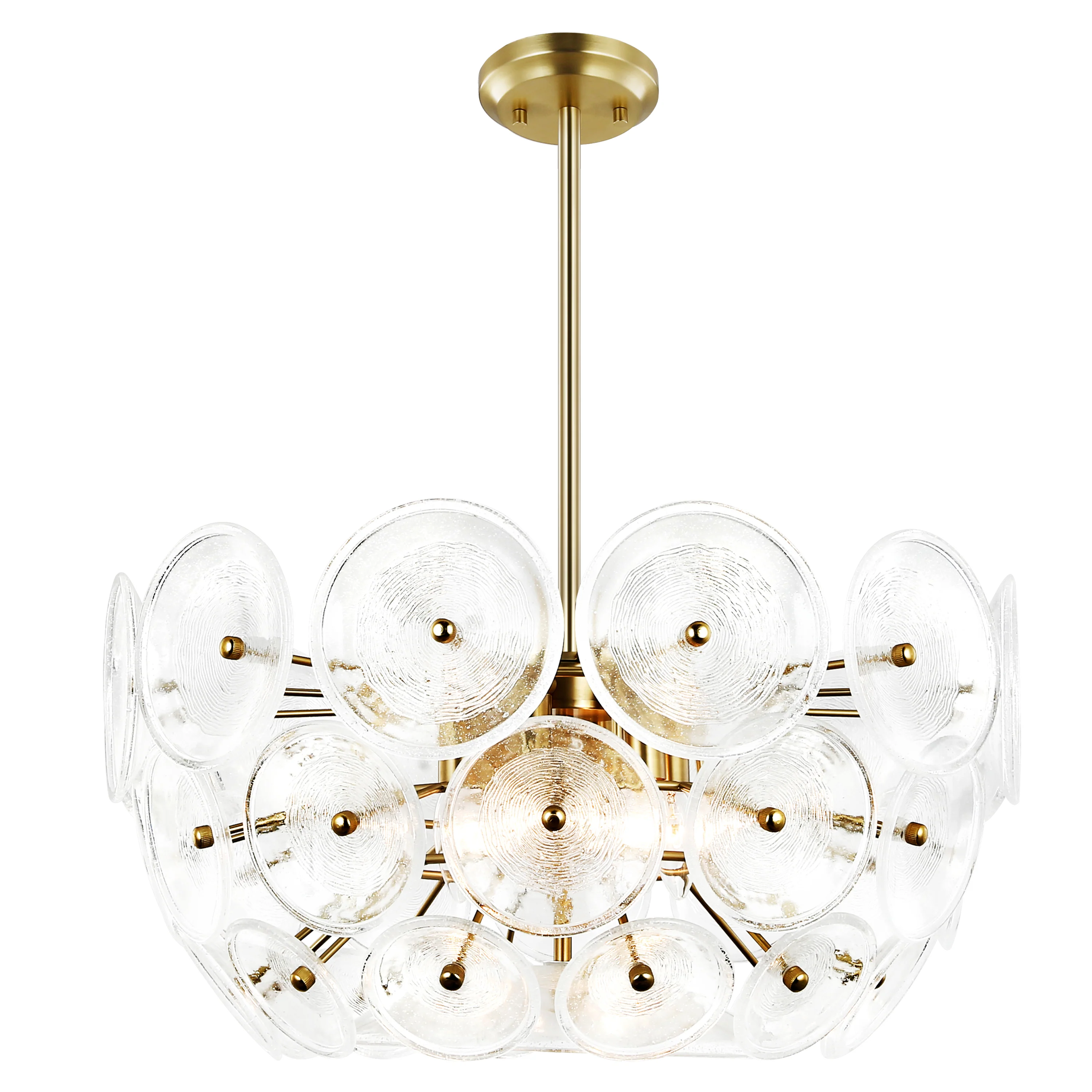Chambery 6-Light Chandelier | Brushed Brass/Clear - Image 9