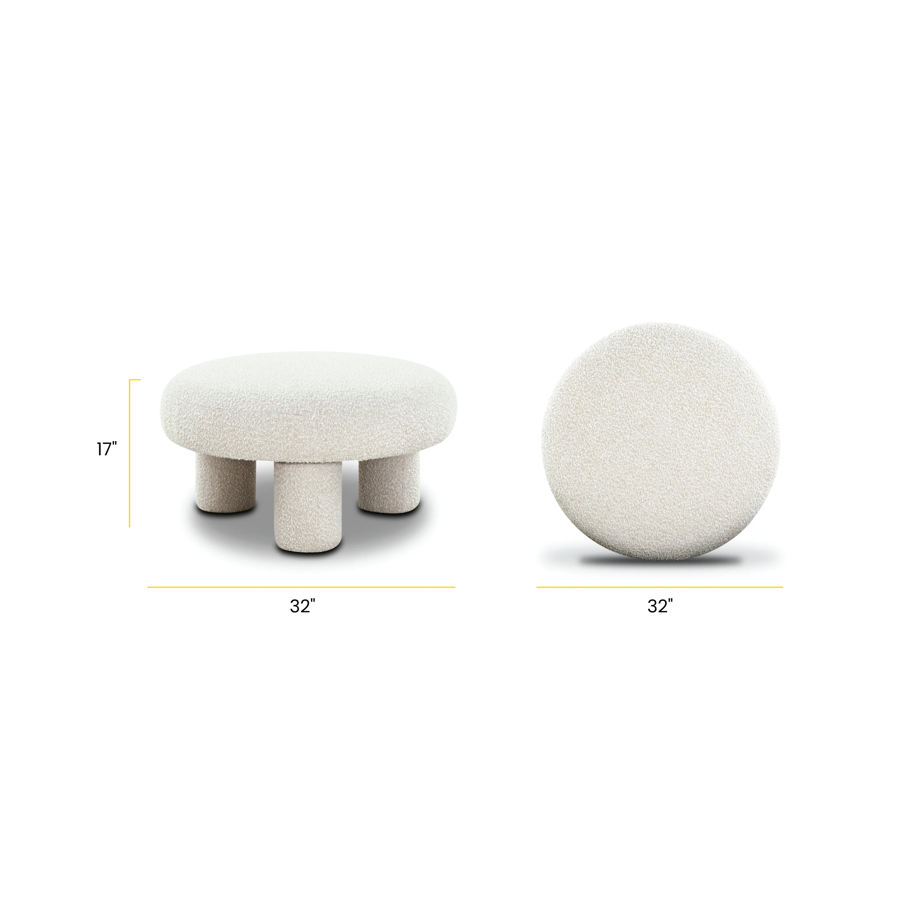 Circa Ottoman | Froth White Boucle - Image 8