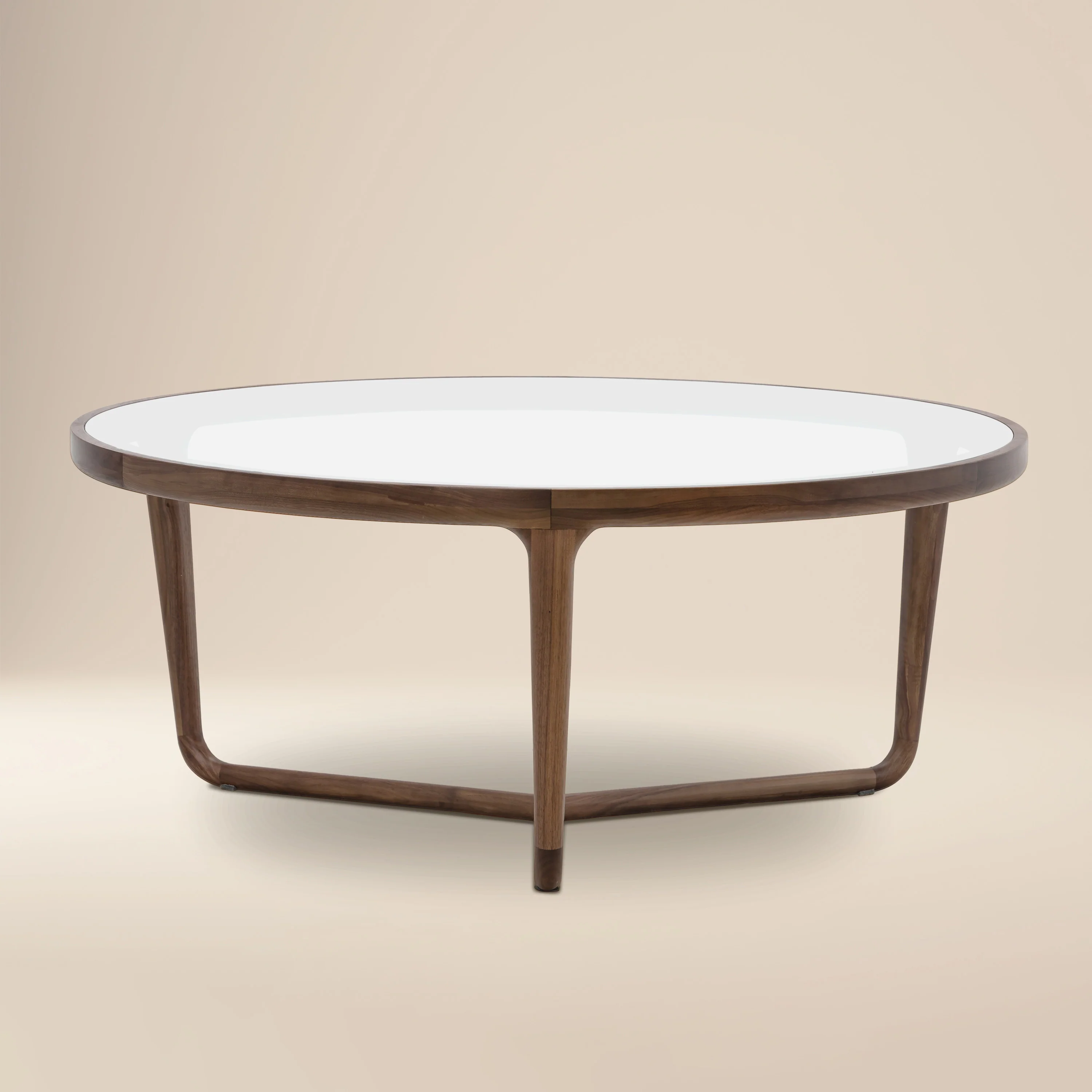 Ciro Round Coffee Table | Walnut