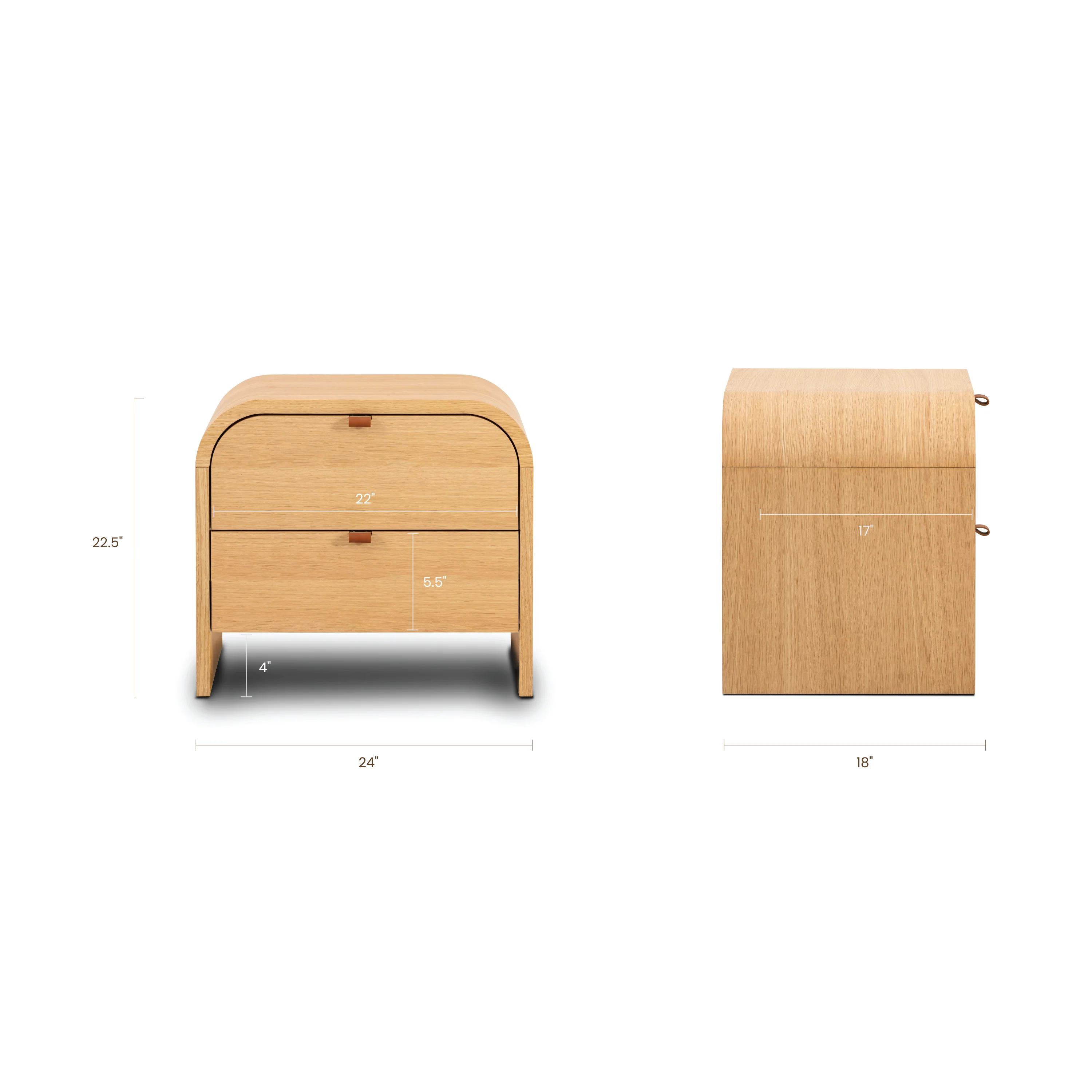 Cirq Nightstand | Oak - Image 16