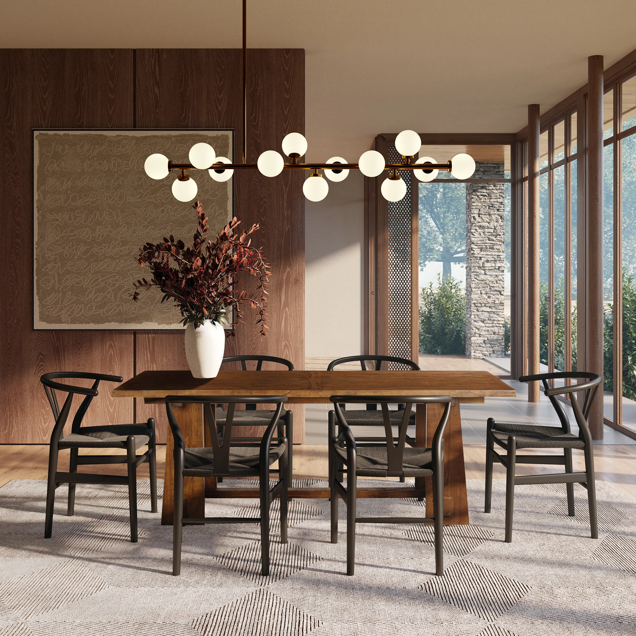 Combe Extension Dining Table (82.5" - 122") | Walnut - Image 3