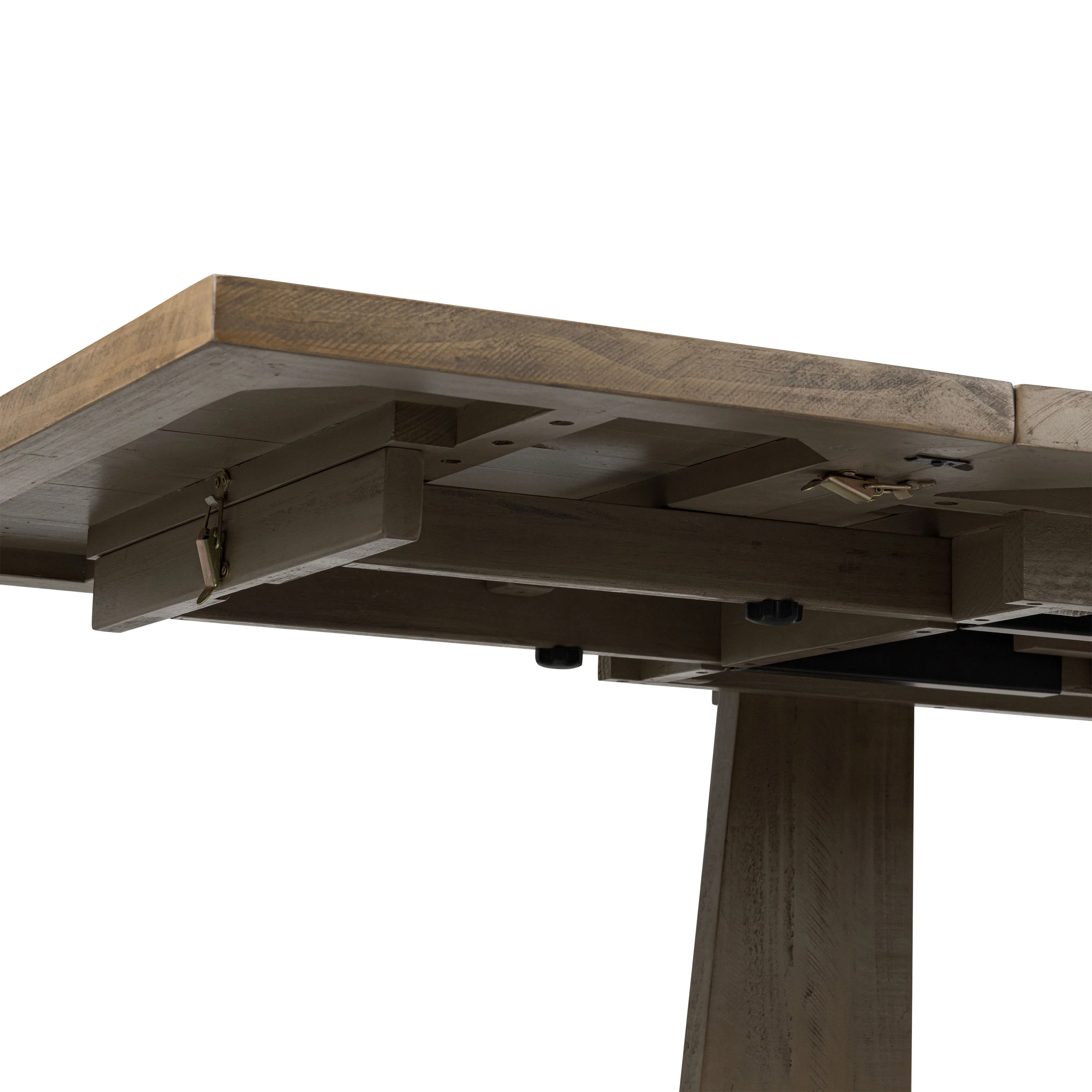 Combe Extension Dining Table (82.5" - 122") | Weathered Pine - Image 12