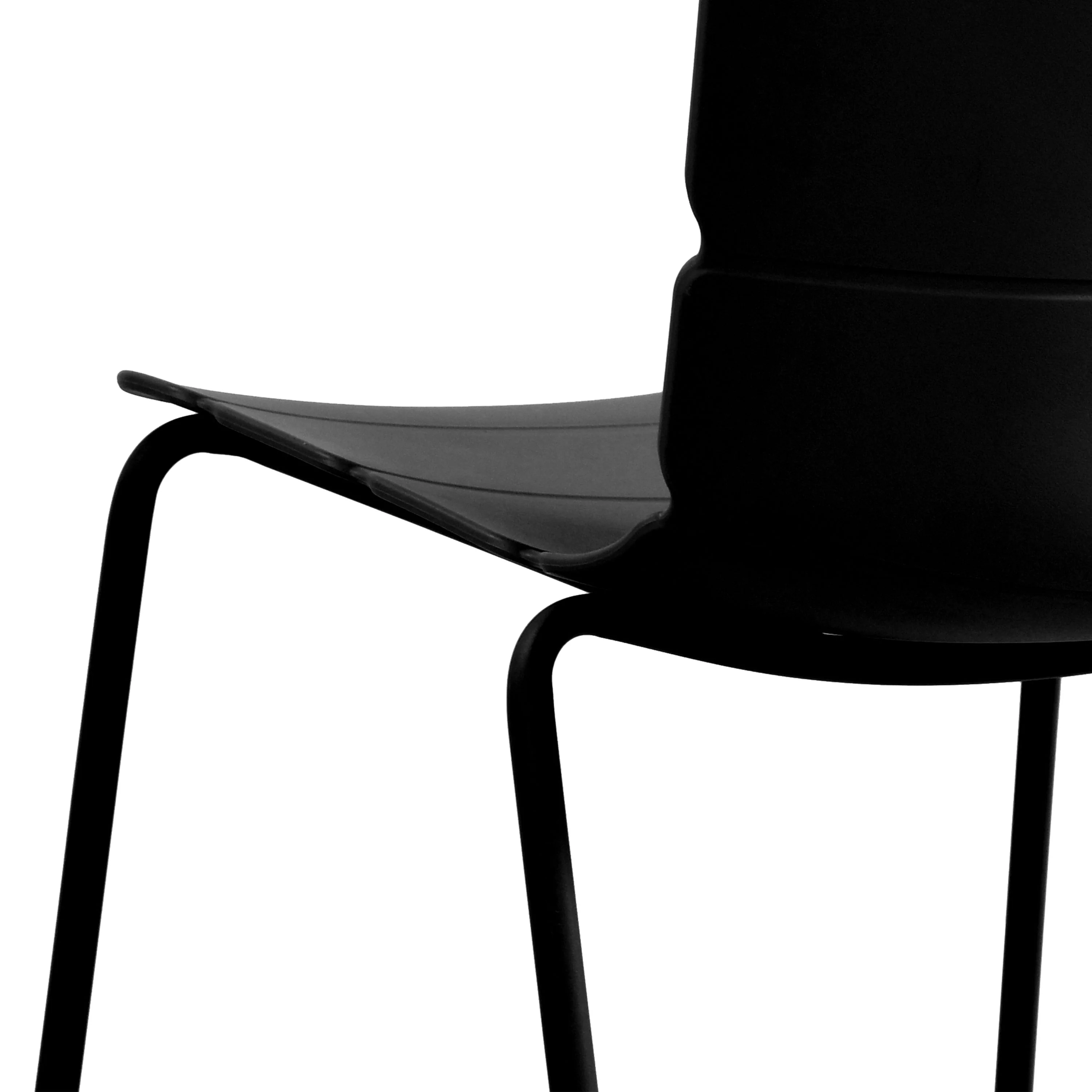 Corfu Dining Chair | Black | Set of 4 - Image 8