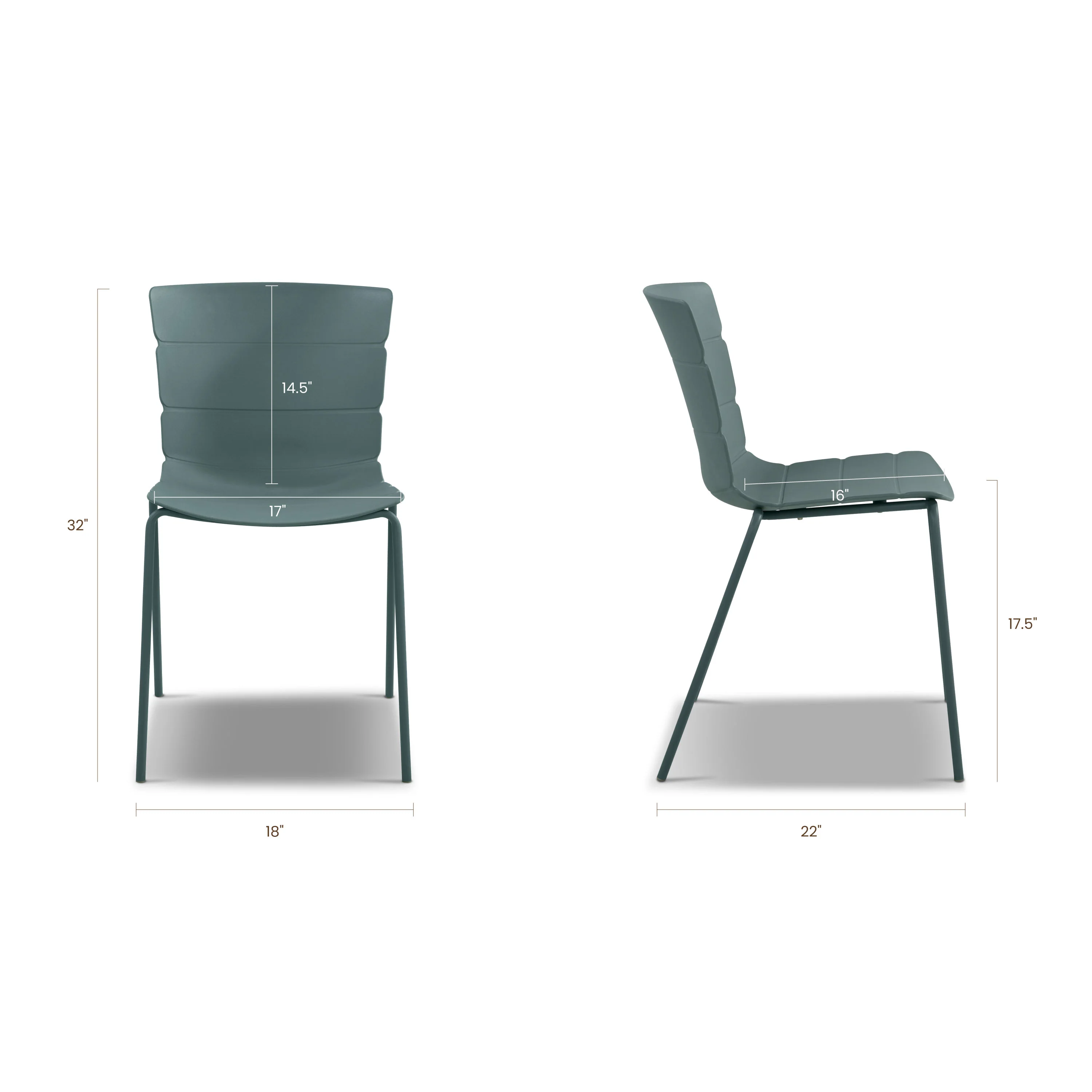 Corfu Dining Chair | Thyme Green | Set of 4 - Image 16