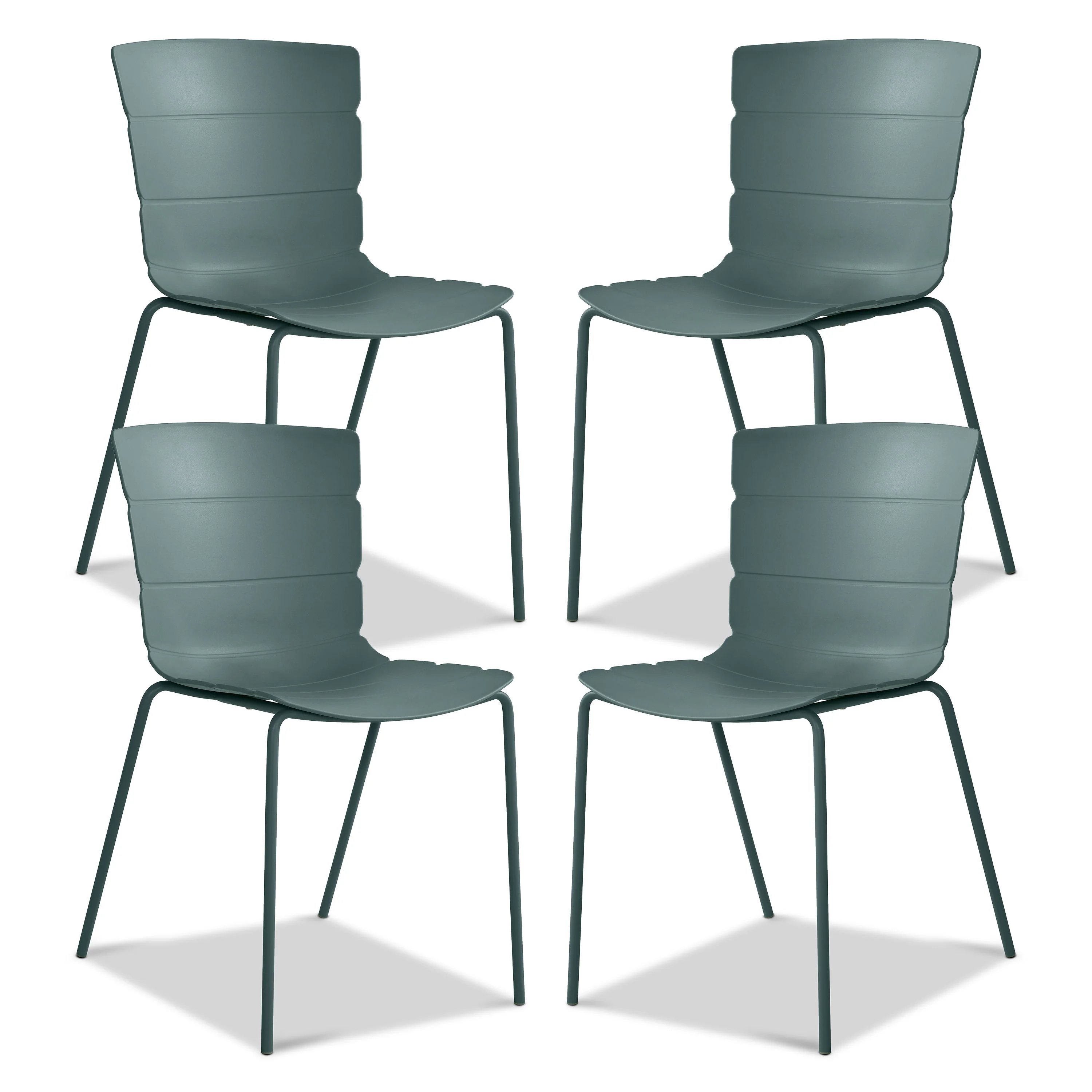 Corfu Dining Chair | Thyme Green | Set of 4 - Image 2