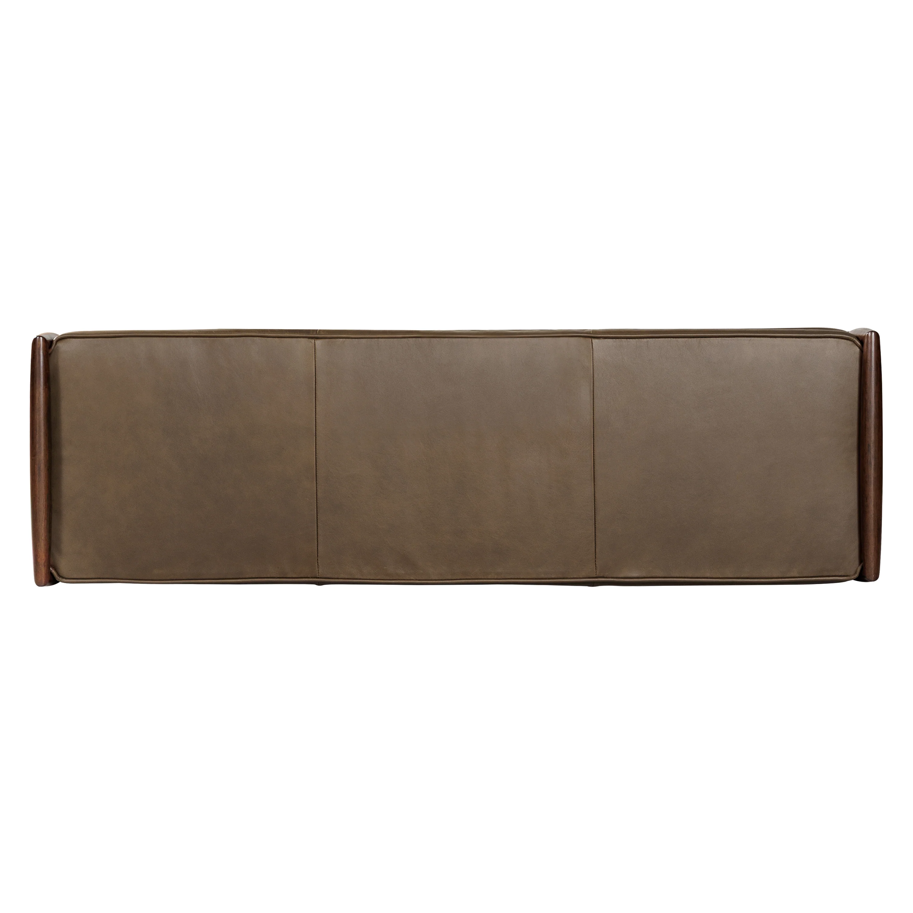 Cura 53.5" Leather Bench | Cocoa Brown - Image 5