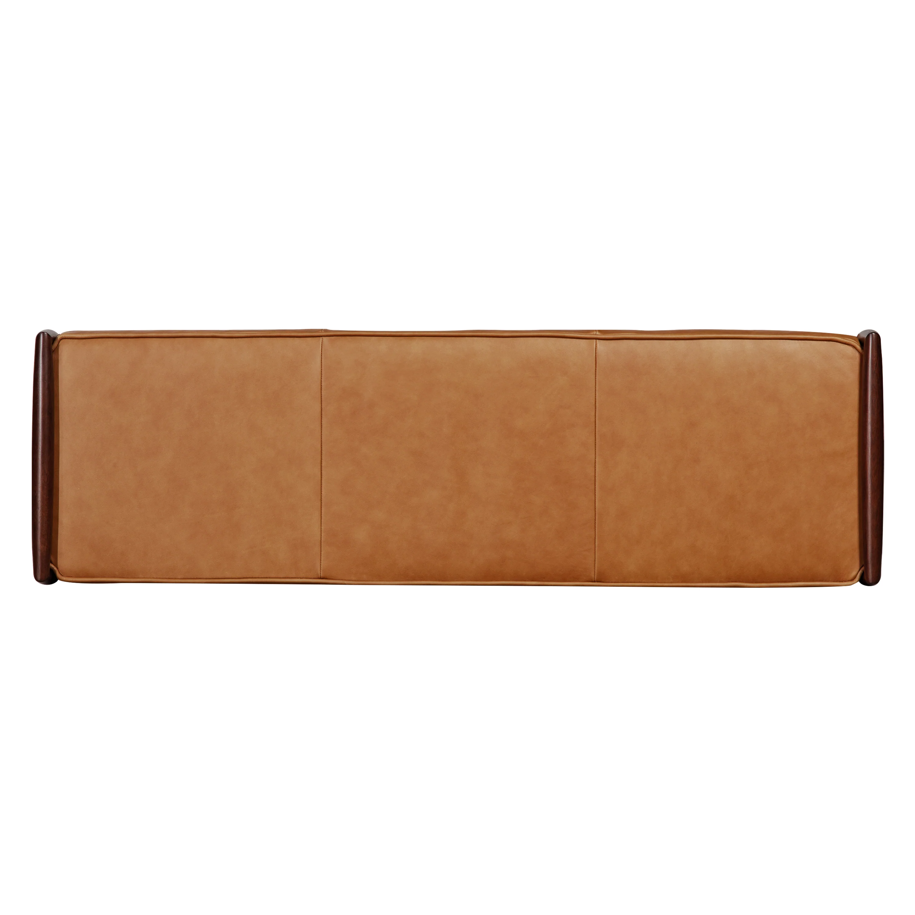 Cura 53.5" Leather Bench | Cognac Tan - Image 6
