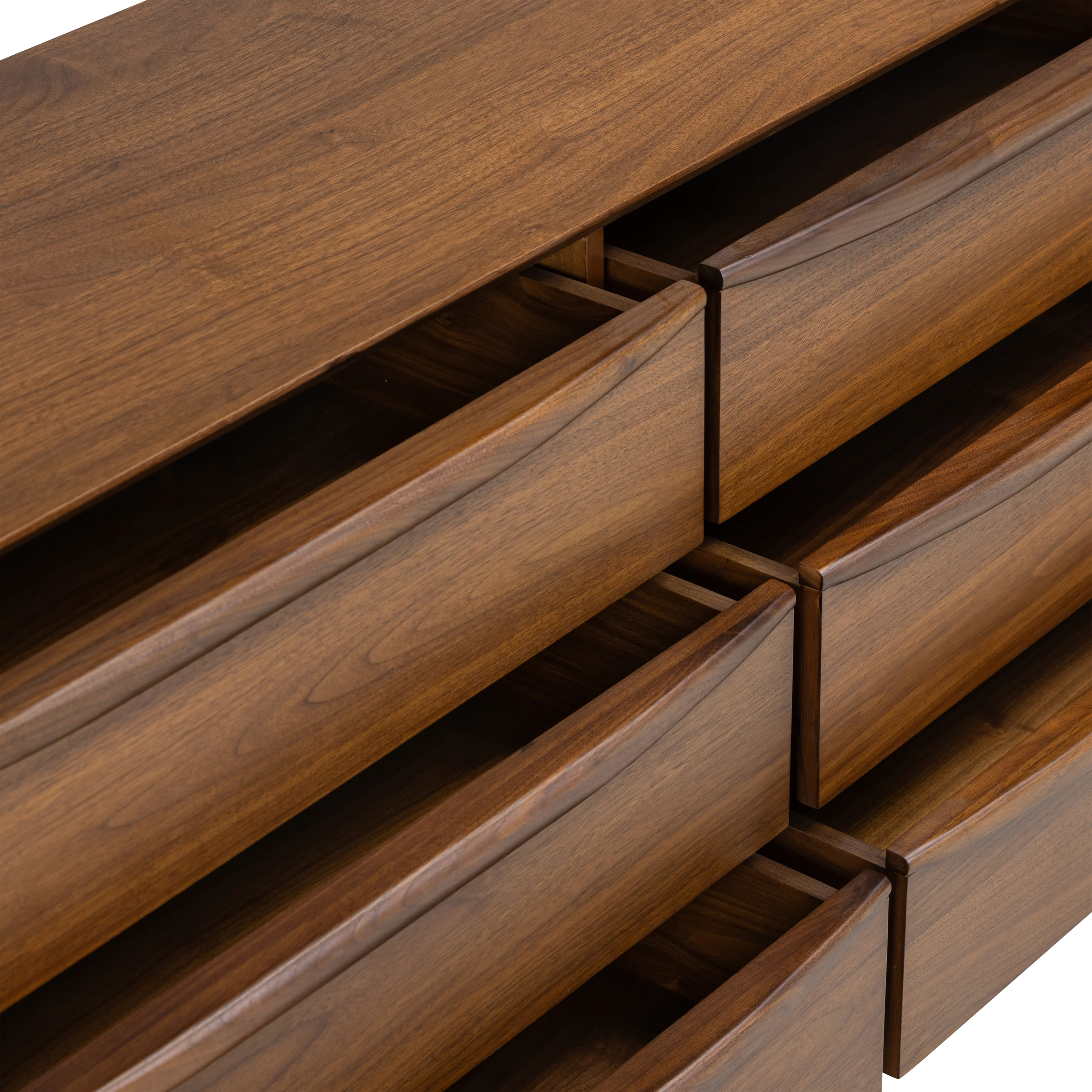 Cura 6 Drawer Dresser | Walnut - Image 13