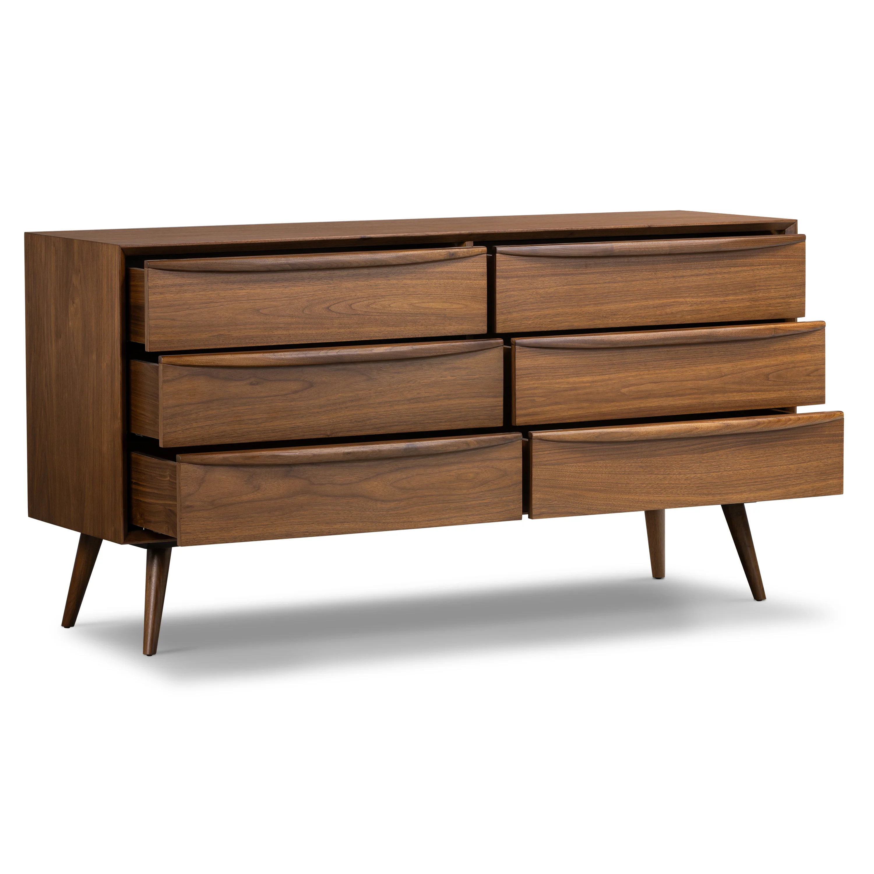 Cura 6 Drawer Dresser | Walnut - Image 6