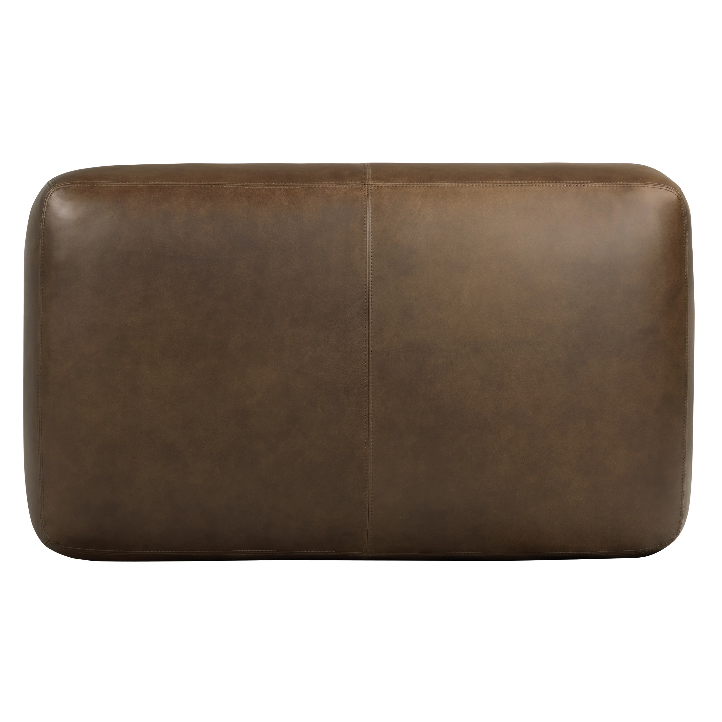 Denver Leather Ottoman | Cocoa Brown - Image 6