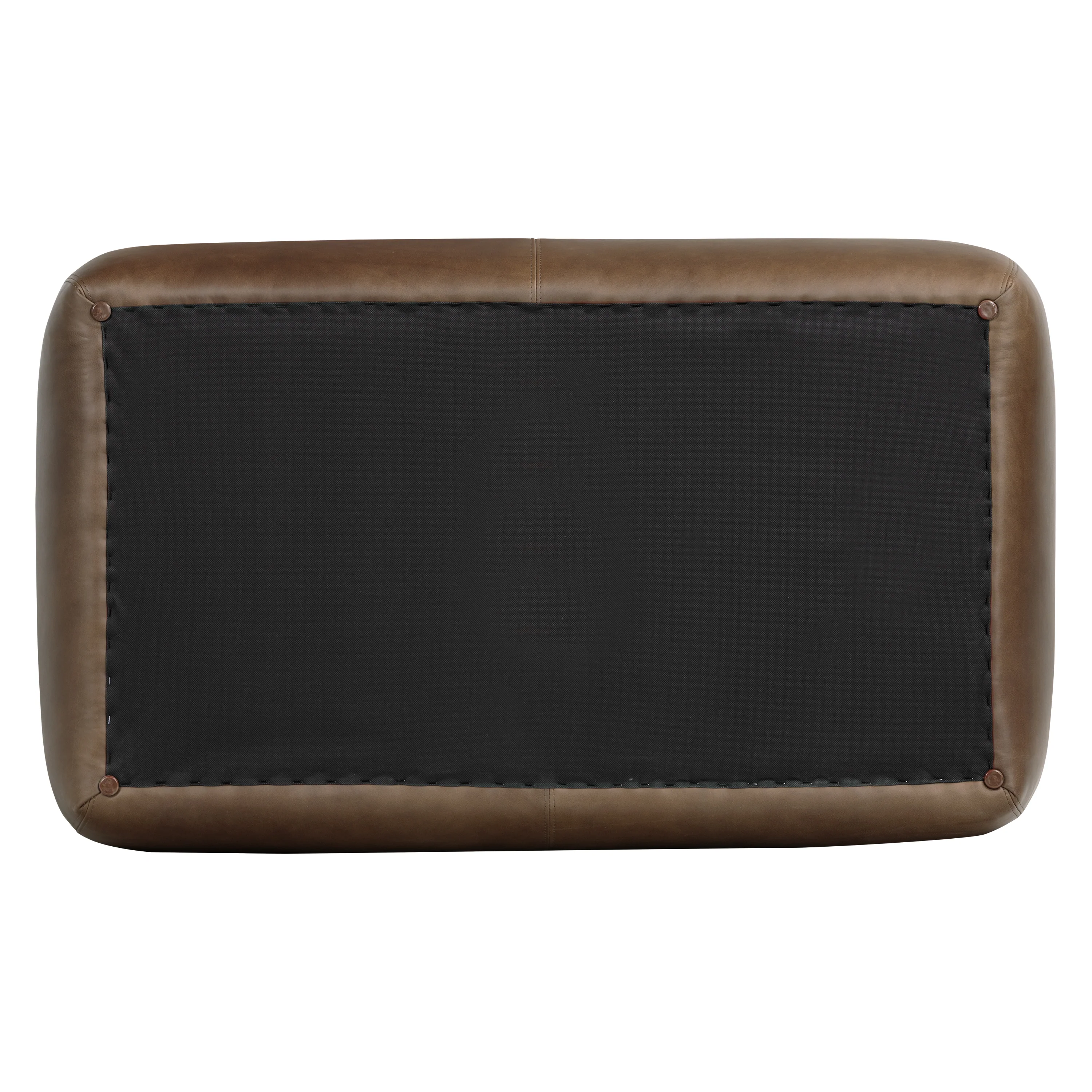 Denver Leather Ottoman | Cocoa Brown - Image 7