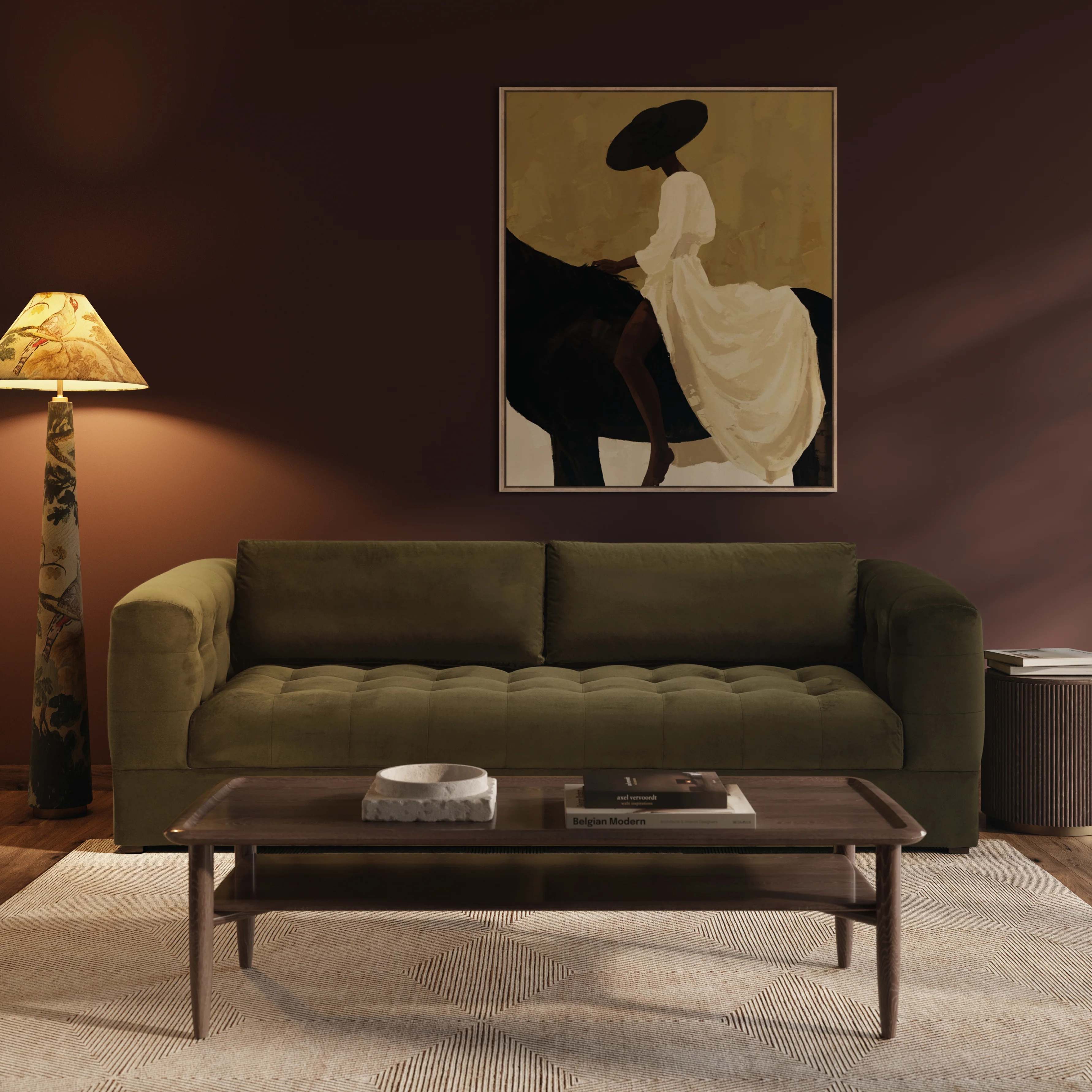 Duke 95" Sofa | Avocado Green - Image 3