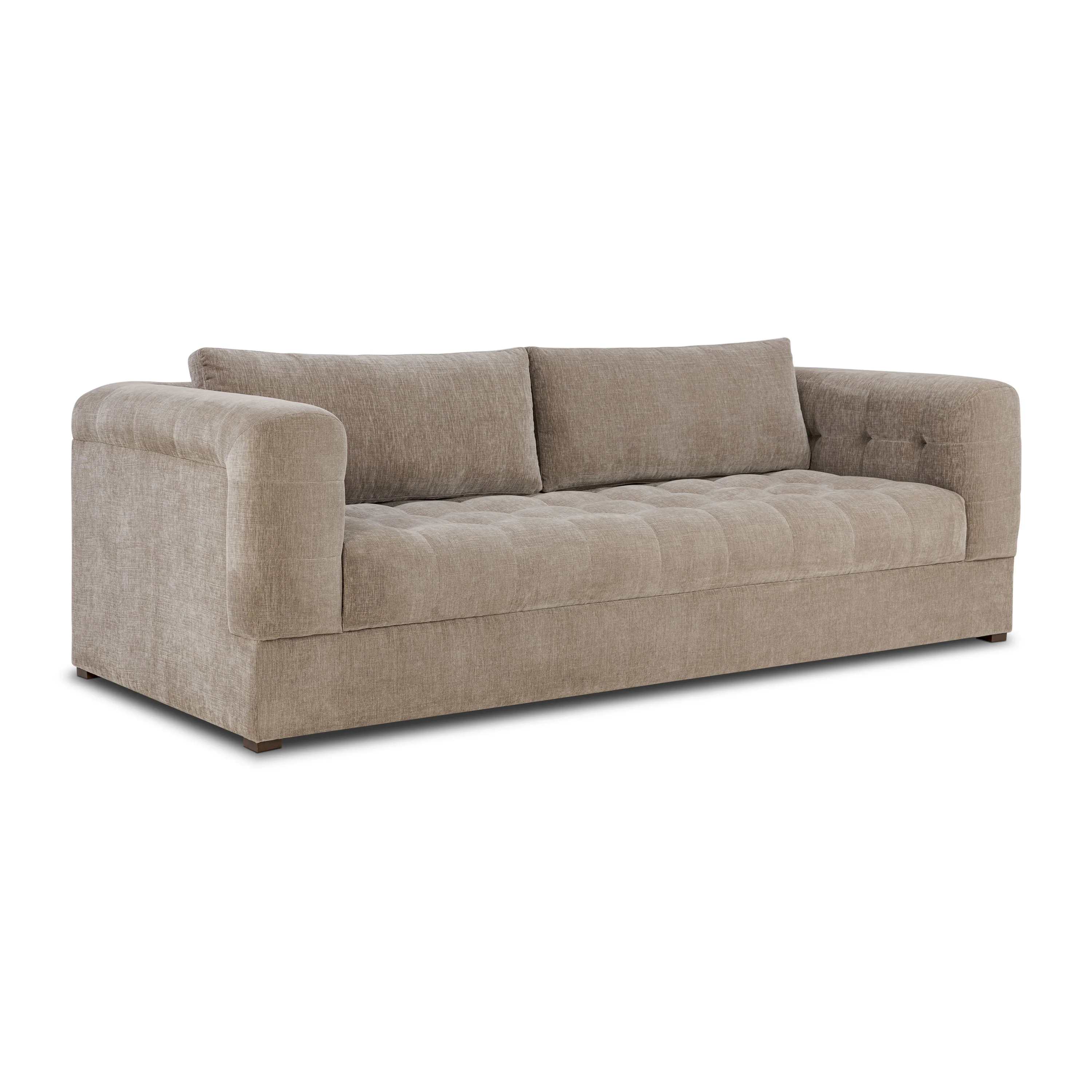 Duke 95" Sofa | Taupe Brown - Image 5
