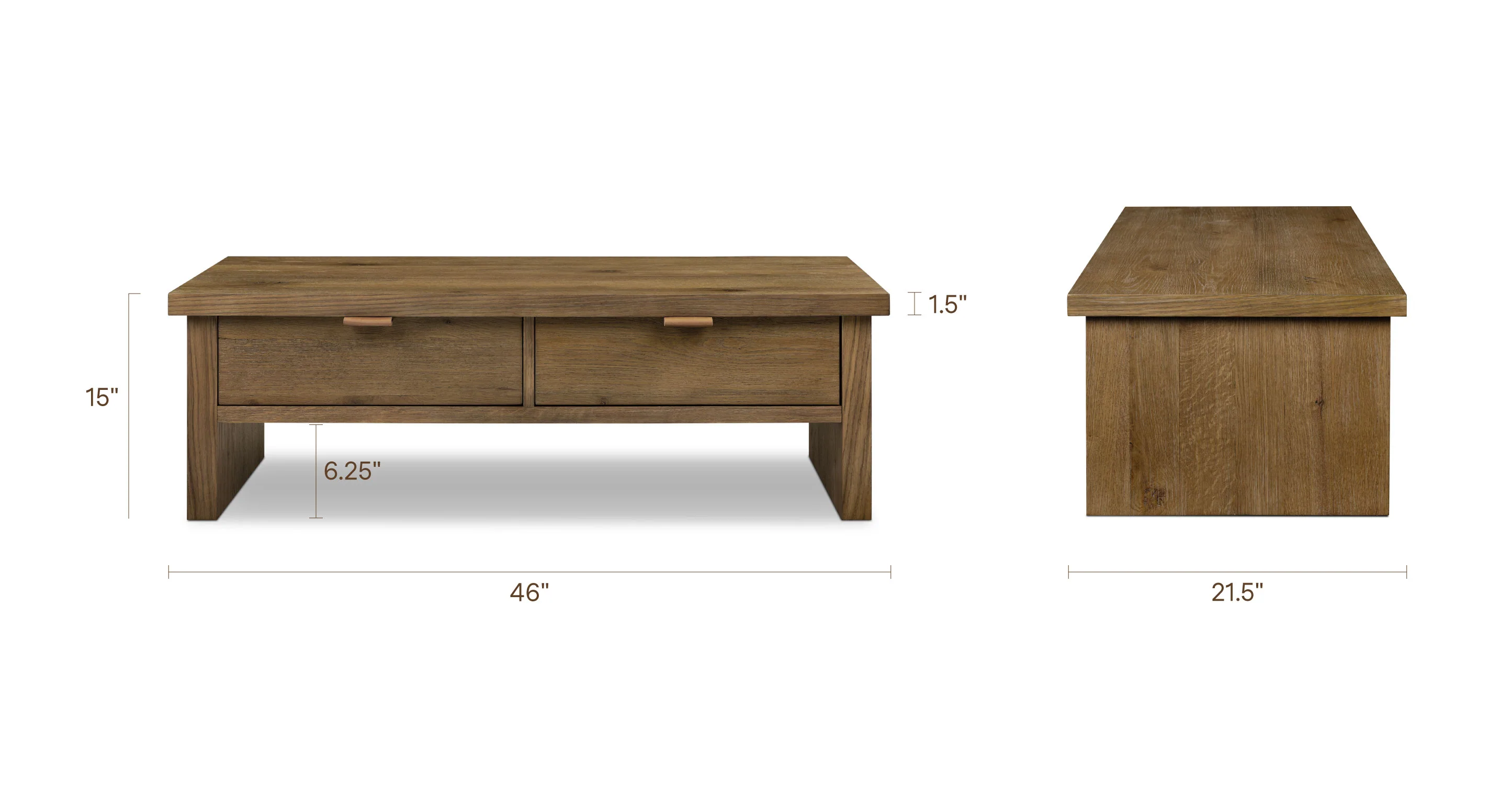 Elliot Coffee Table | Drift Oak - Image 17