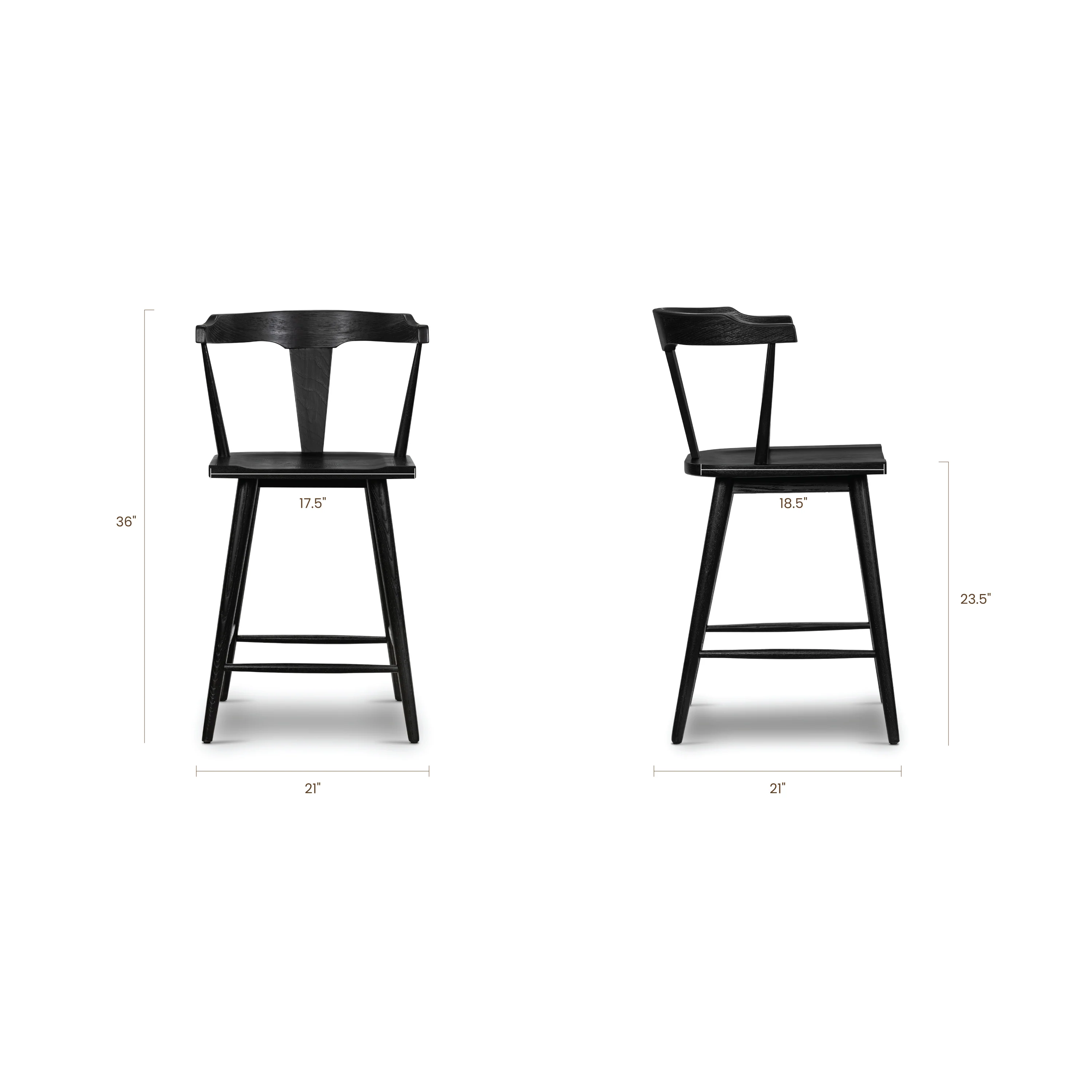 Enzo Counter Stool | Black - Image 15