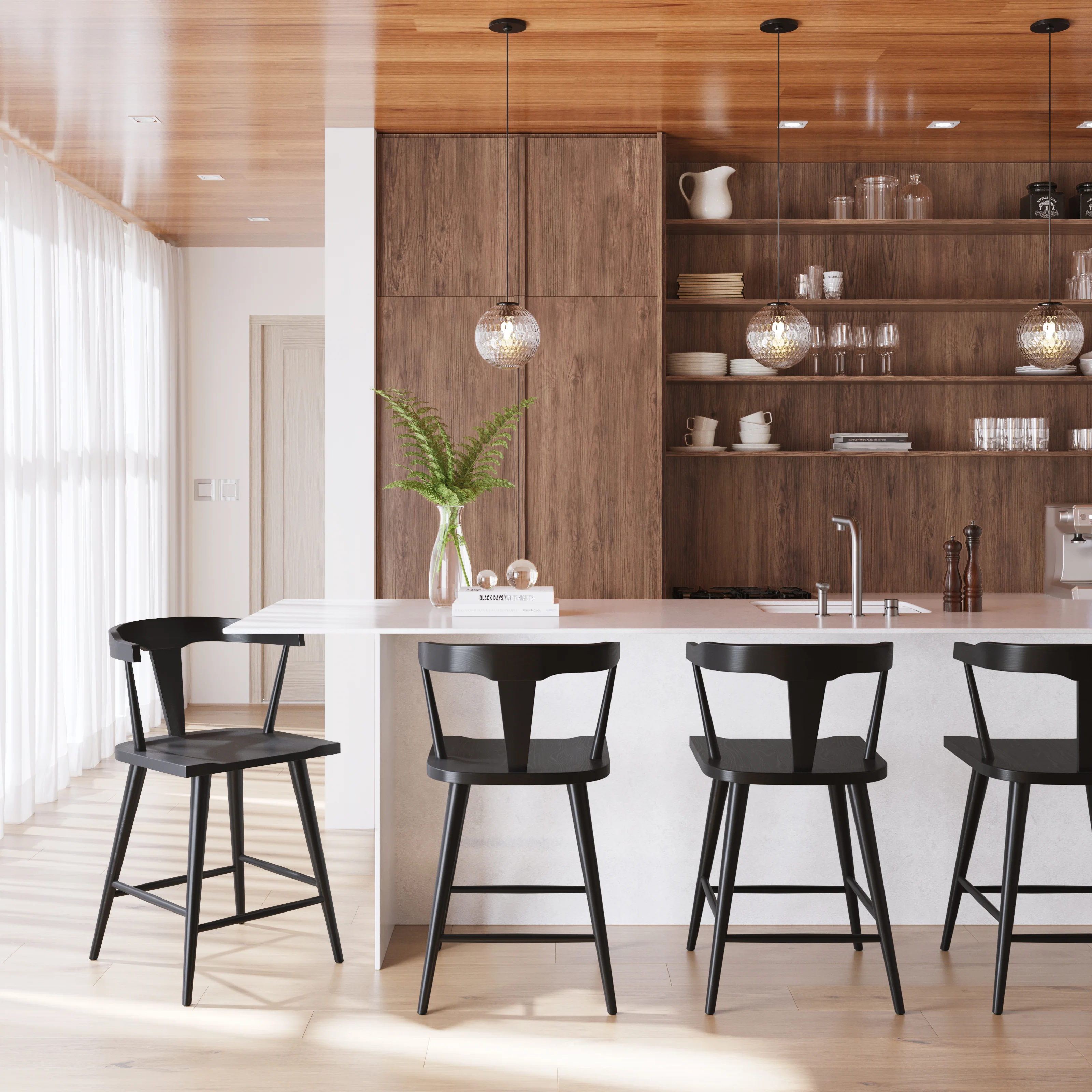 Enzo Counter Stool | Black - Image 2