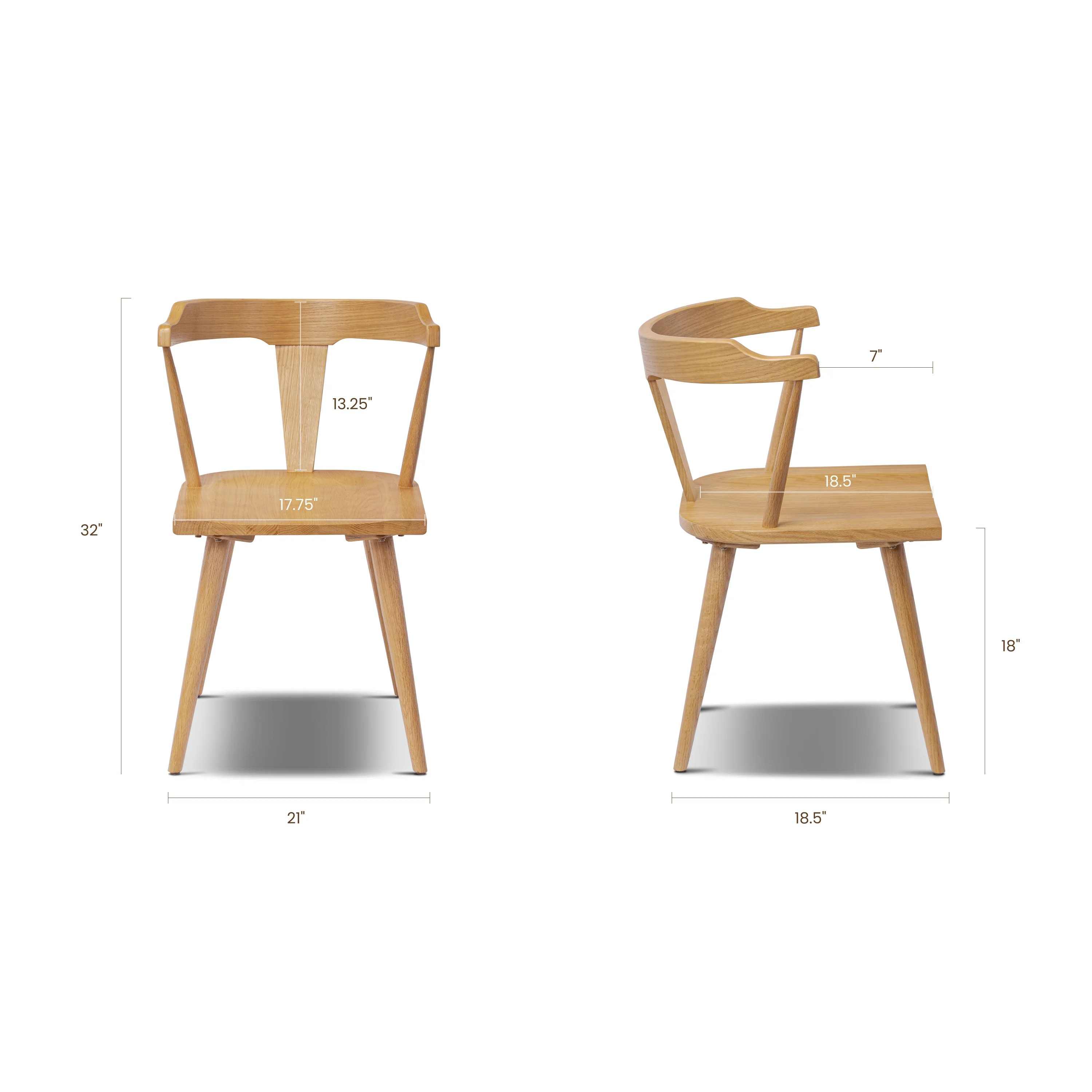 Enzo Dining Chair | Oak - Image 17