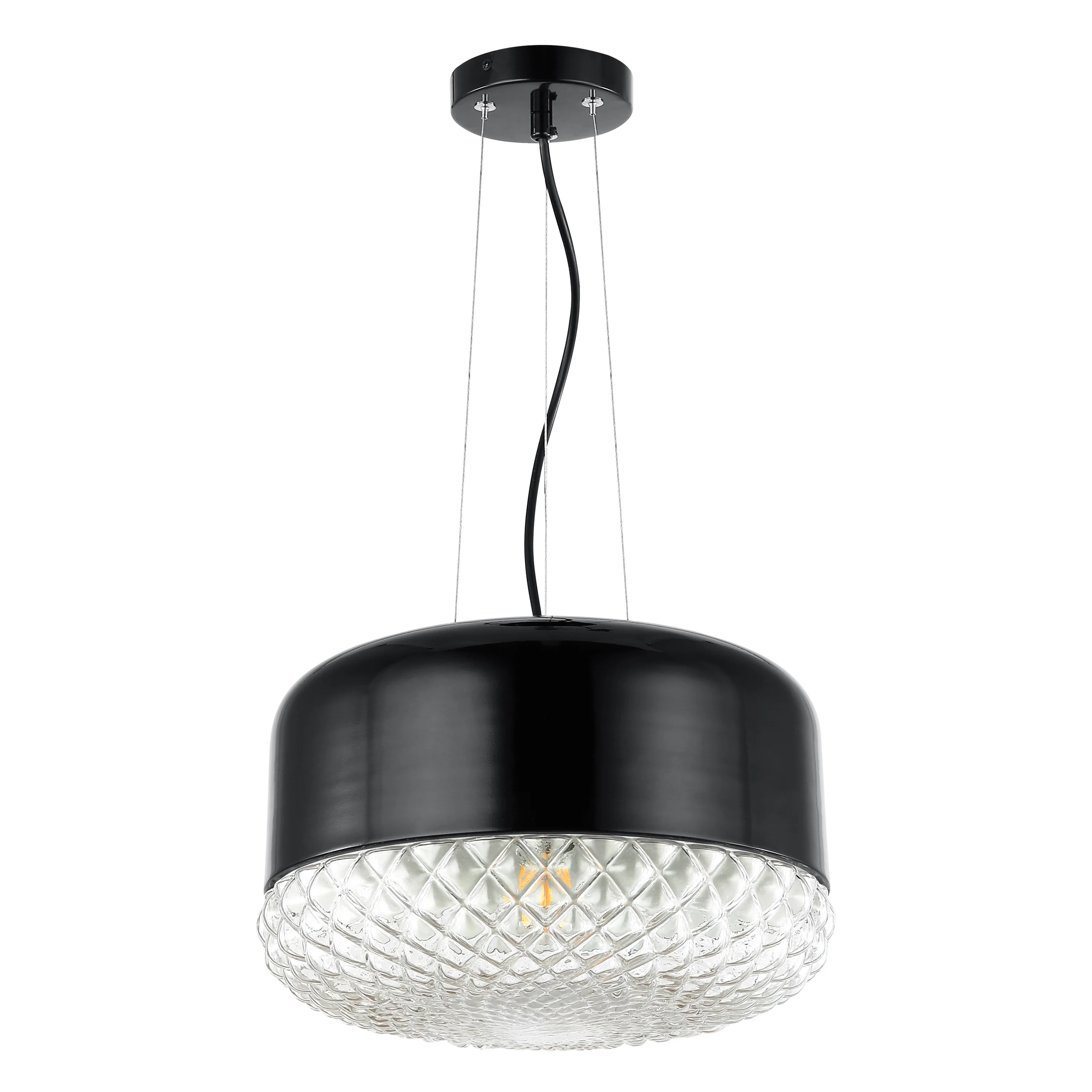 Enzo Pendant Light | Black/Clear - Image 10