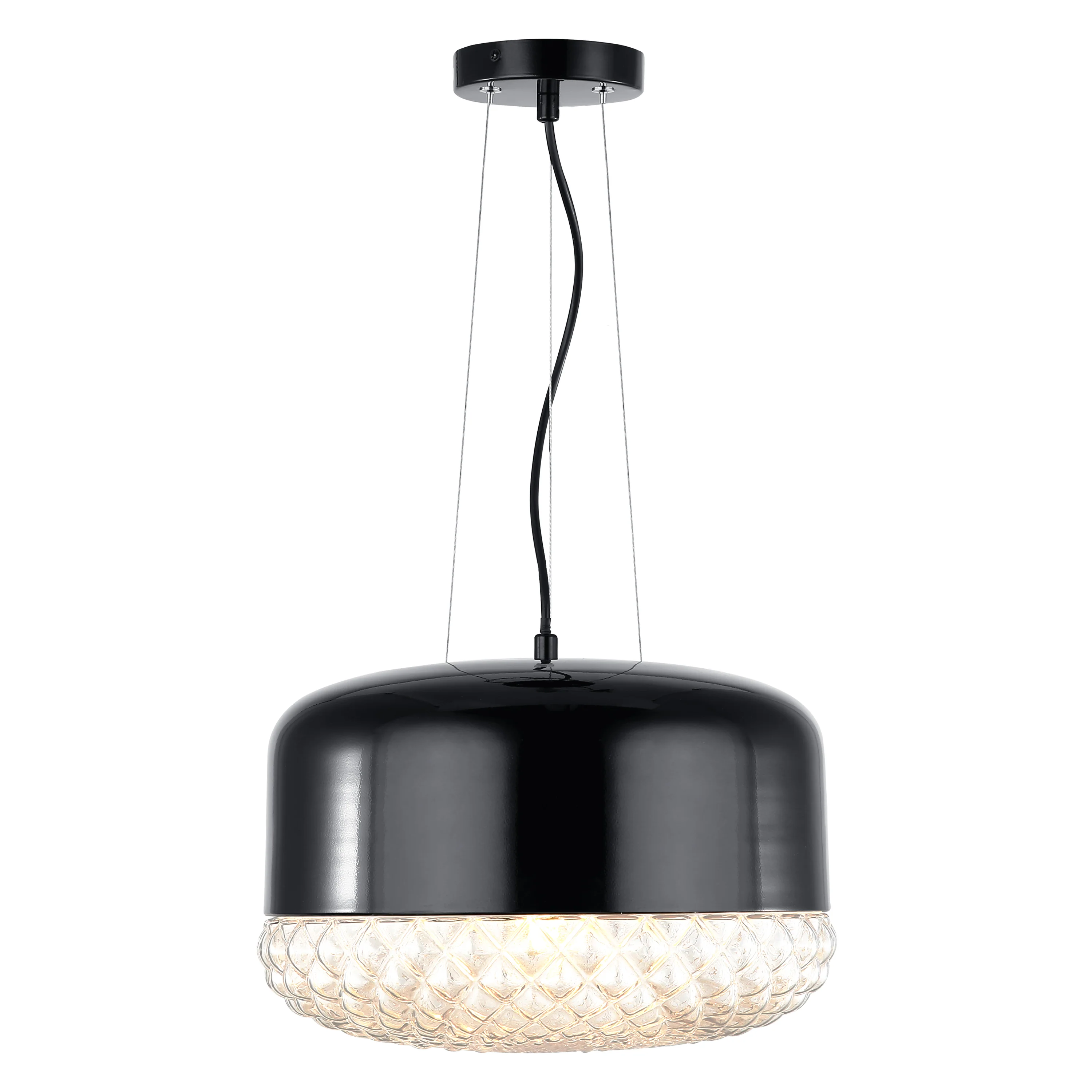 Enzo Pendant Light | Black/Clear - Image 11