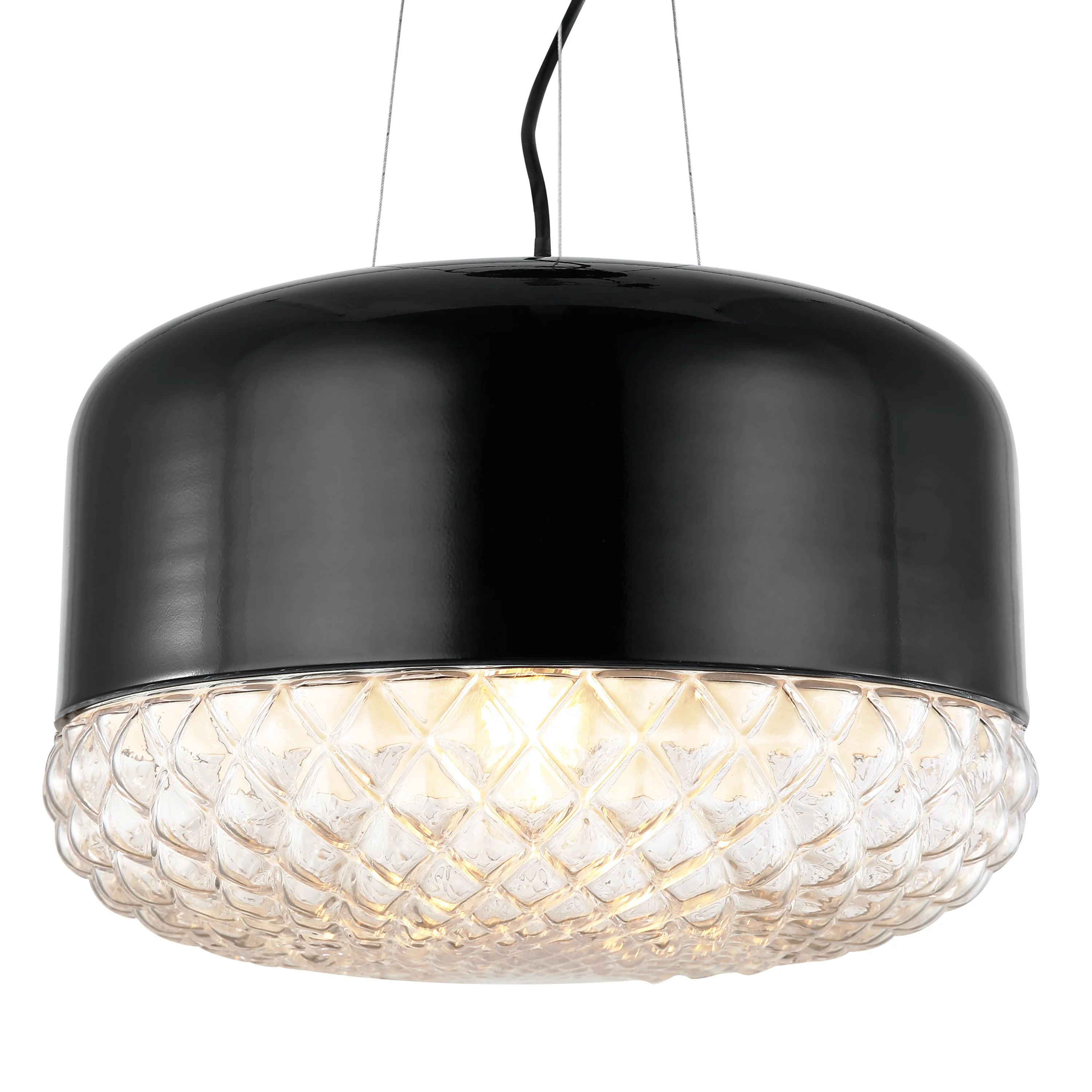 Enzo Pendant Light | Black/Clear - Image 12