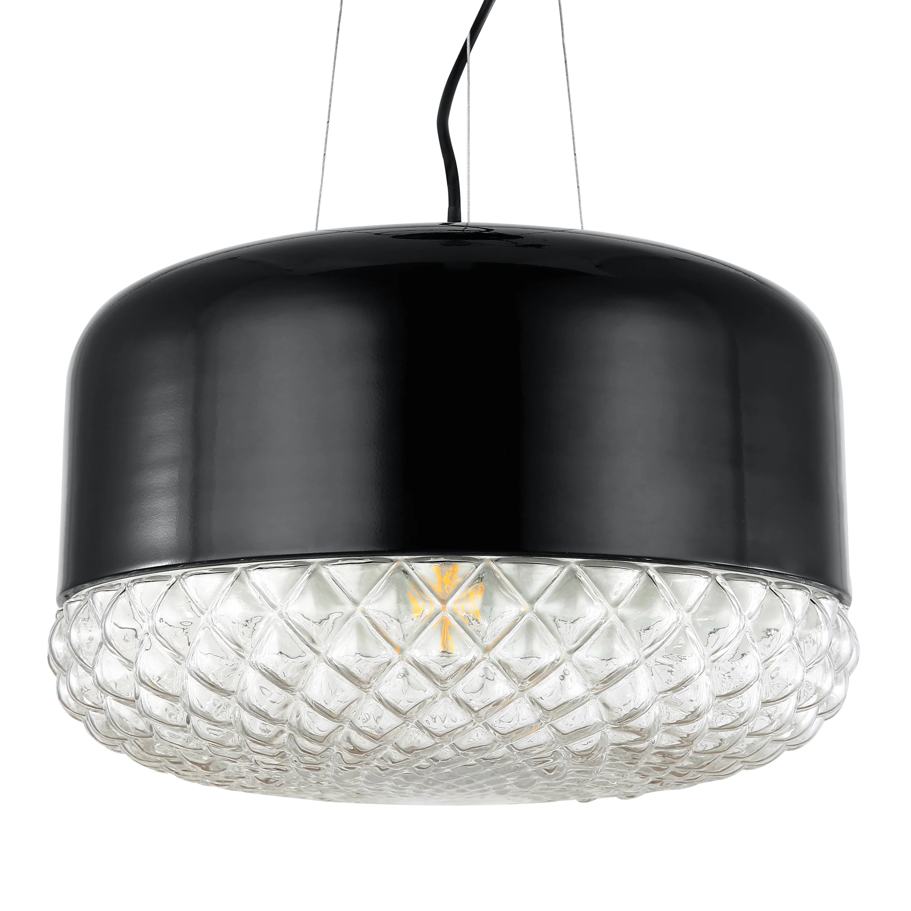 Enzo Pendant Light | Black/Clear - Image 13