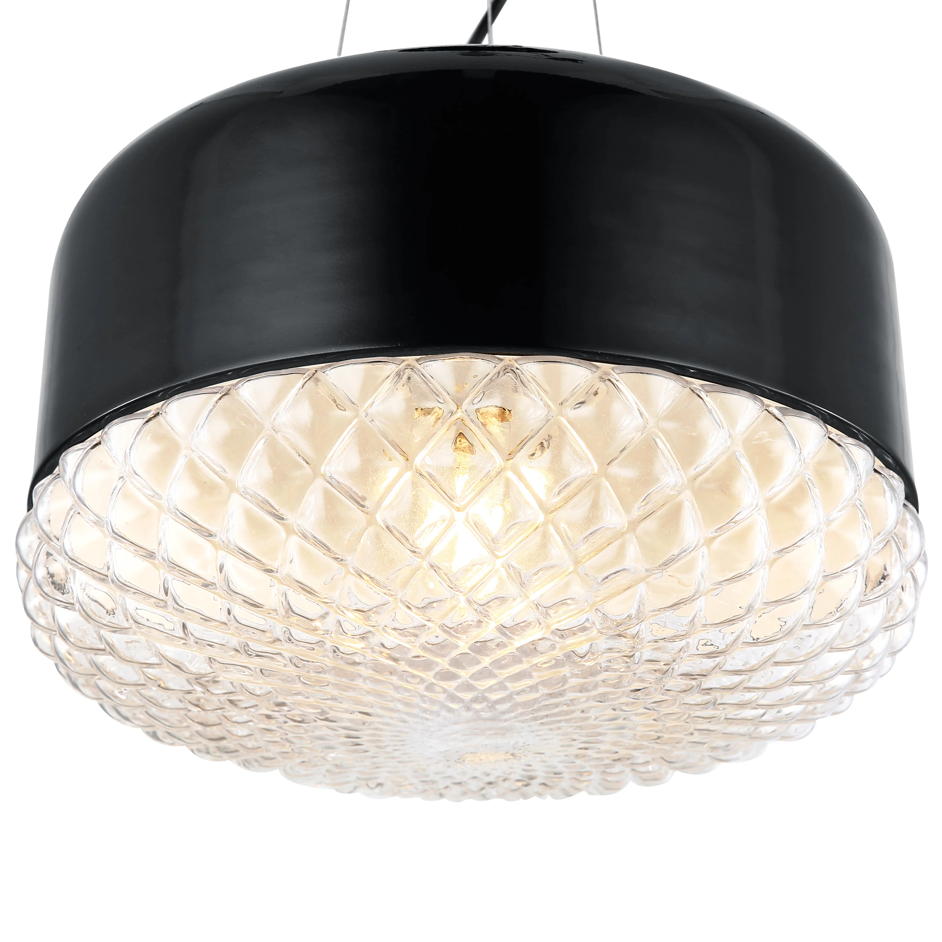 Enzo Pendant Light | Black/Clear - Image 14