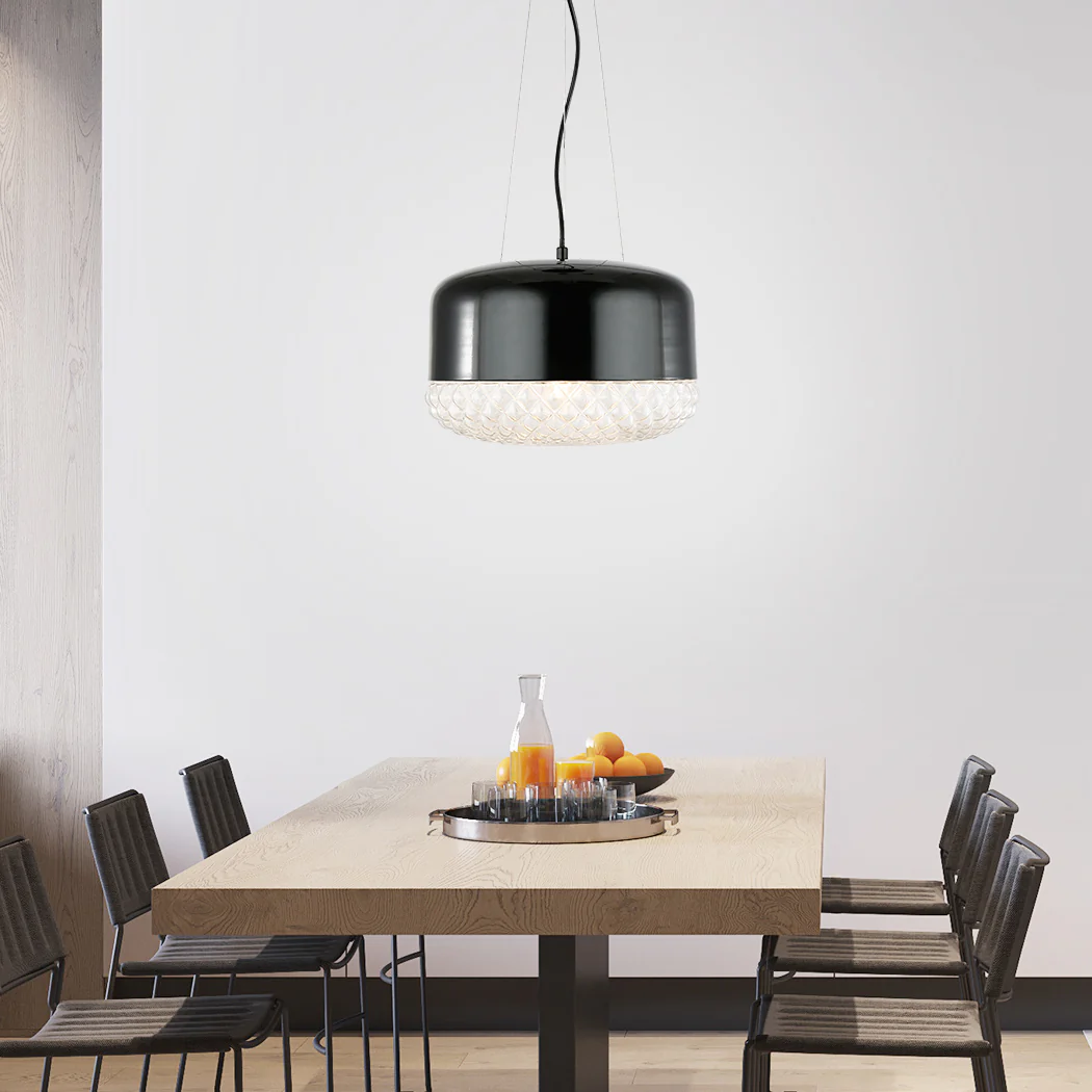 Enzo Pendant Light | Black/Clear - Image 3