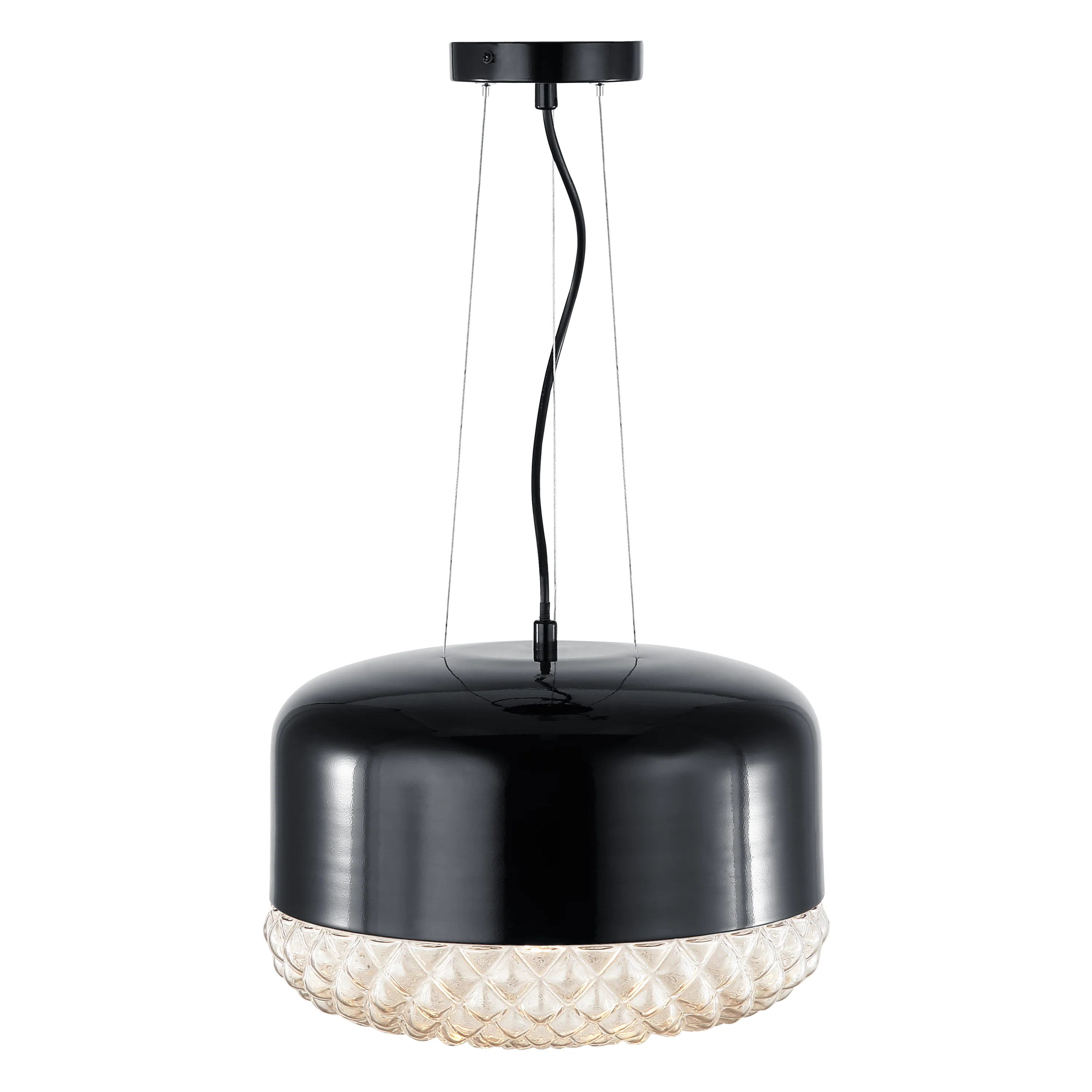 Enzo Pendant Light | Black/Clear - Image 7