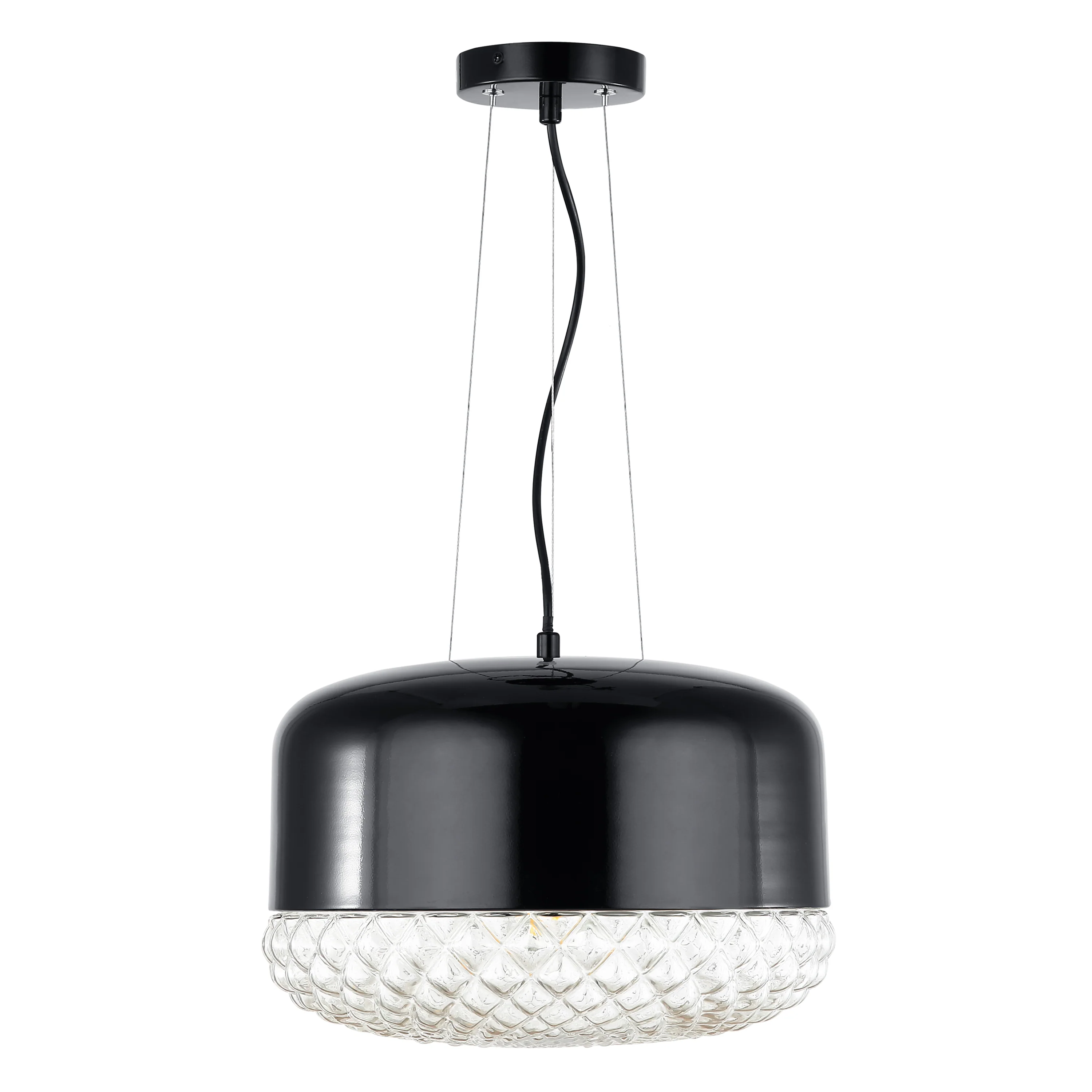 Enzo Pendant Light | Black/Clear - Image 8