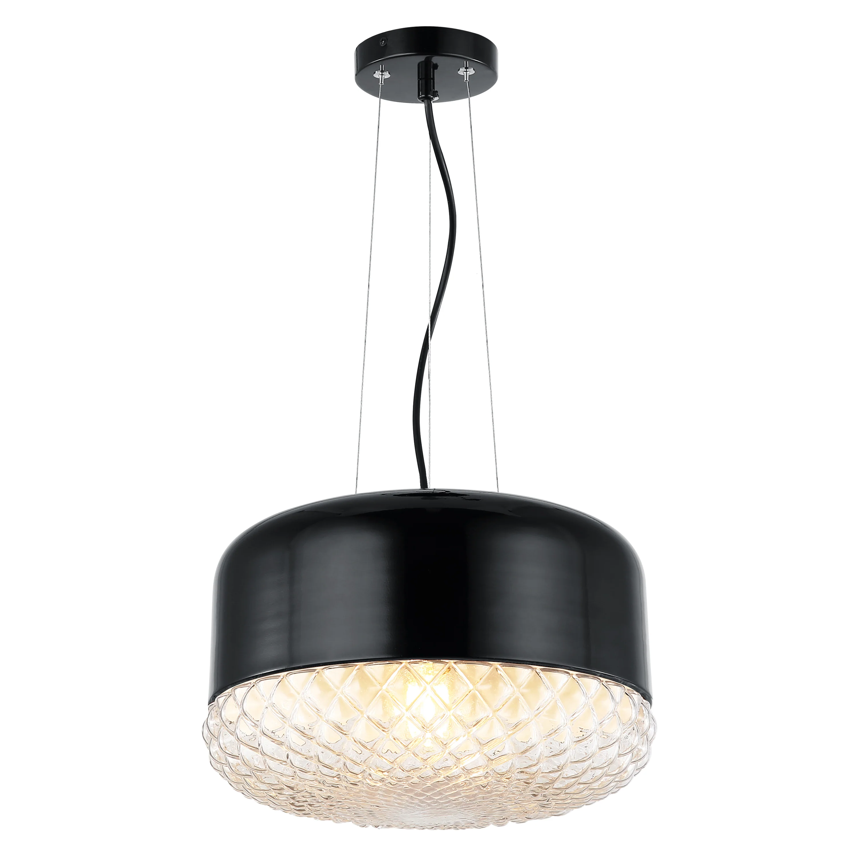 Enzo Pendant Light | Black/Clear - Image 9