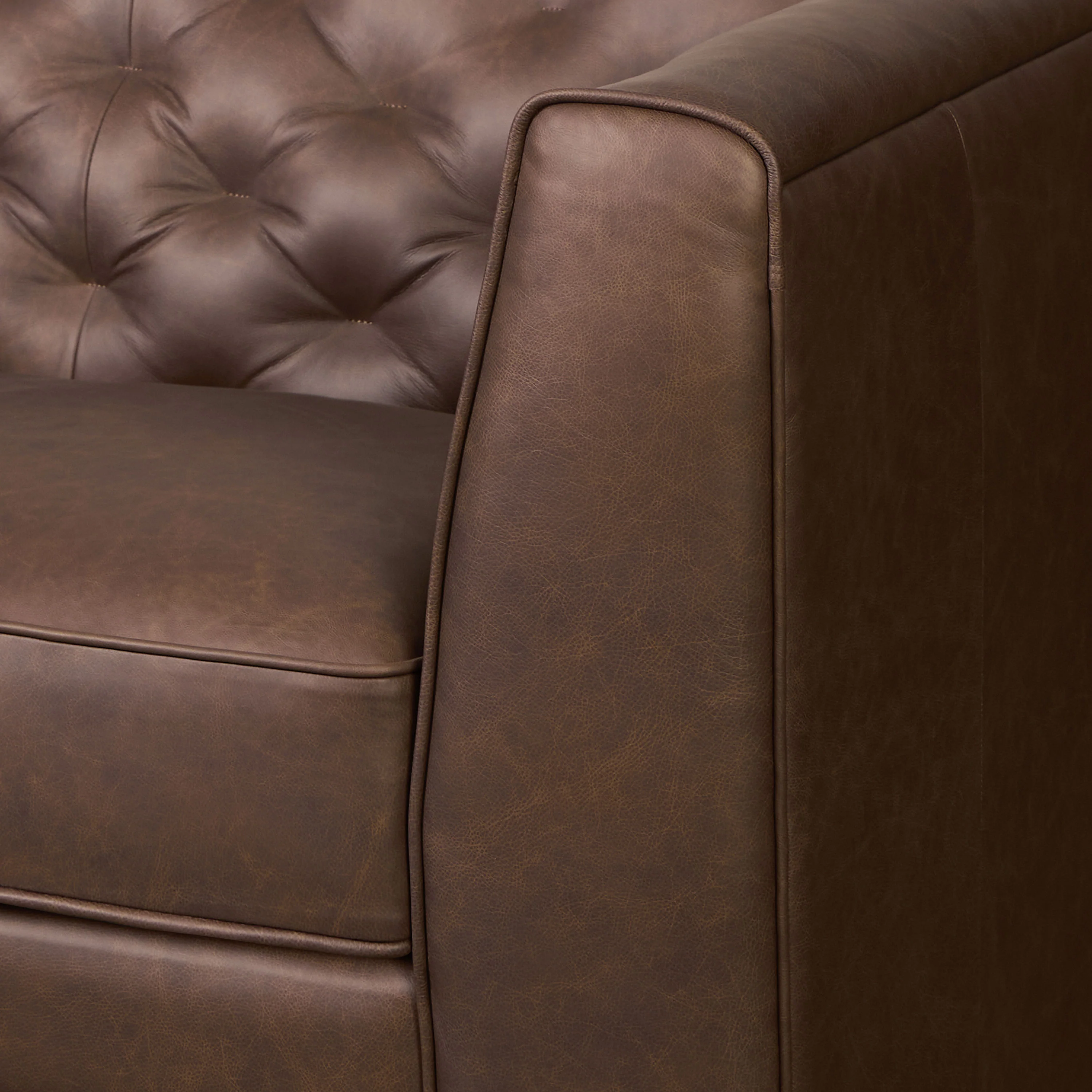Essex 86" Leather Pull-Out Convertible Sleeper Sofa | Bridle Brown - Image 13