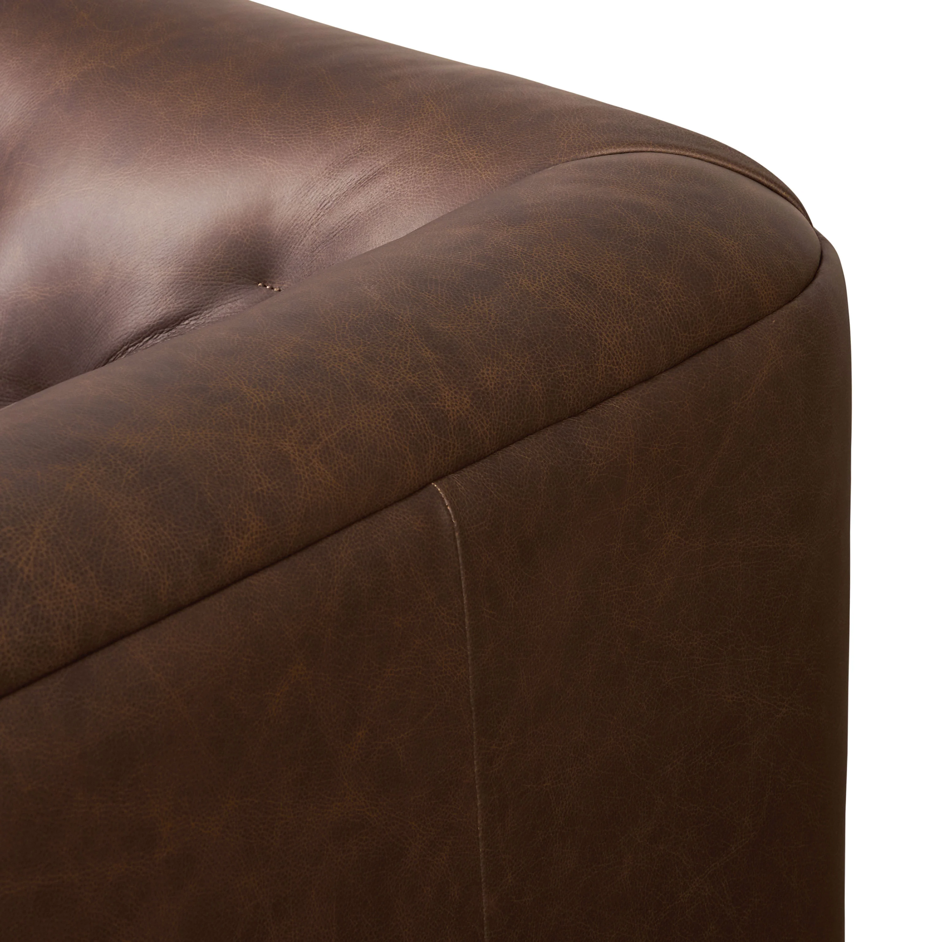 Essex 86" Leather Pull-Out Convertible Sleeper Sofa | Bridle Brown - Image 14