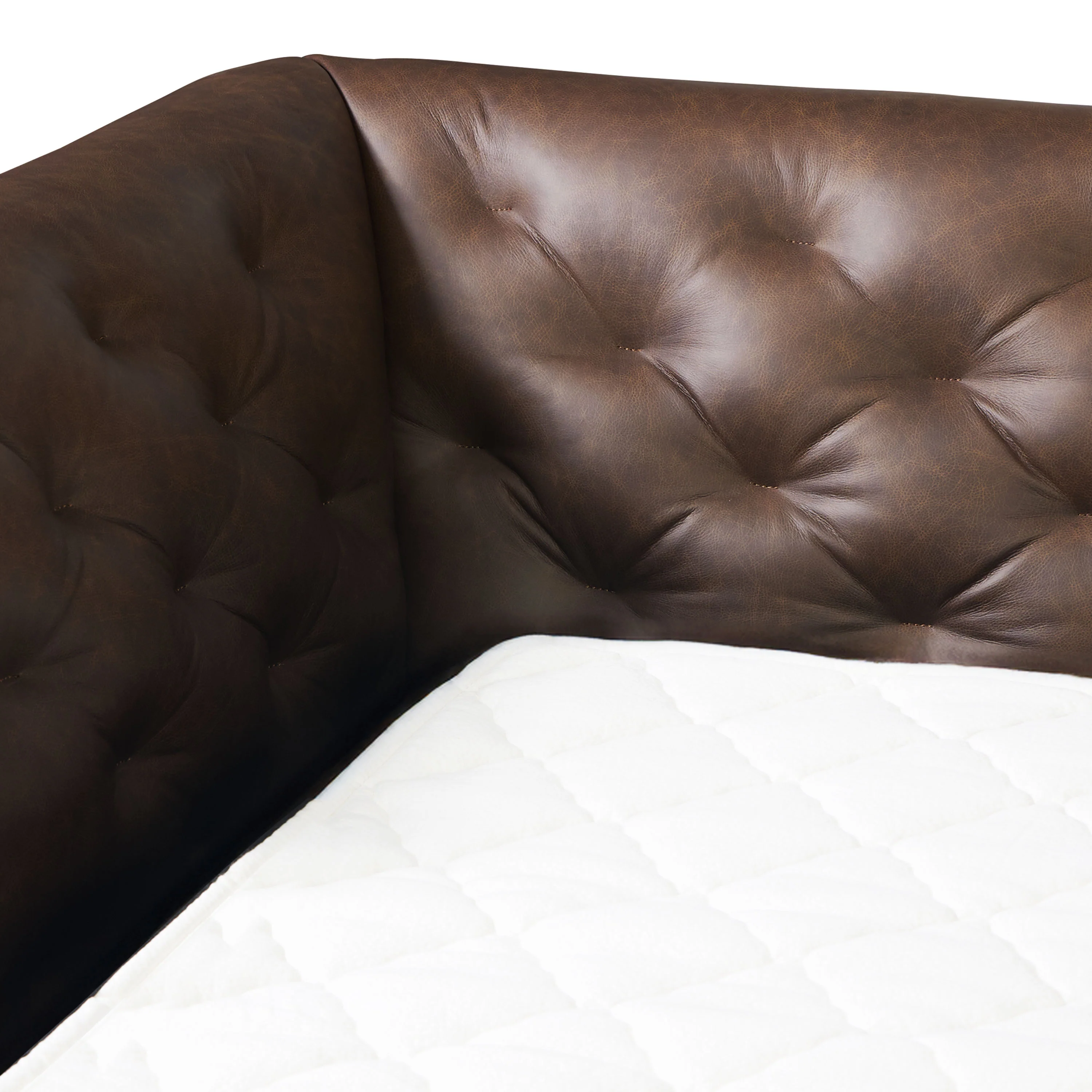 Essex 86" Leather Pull-Out Convertible Sleeper Sofa | Bridle Brown - Image 16