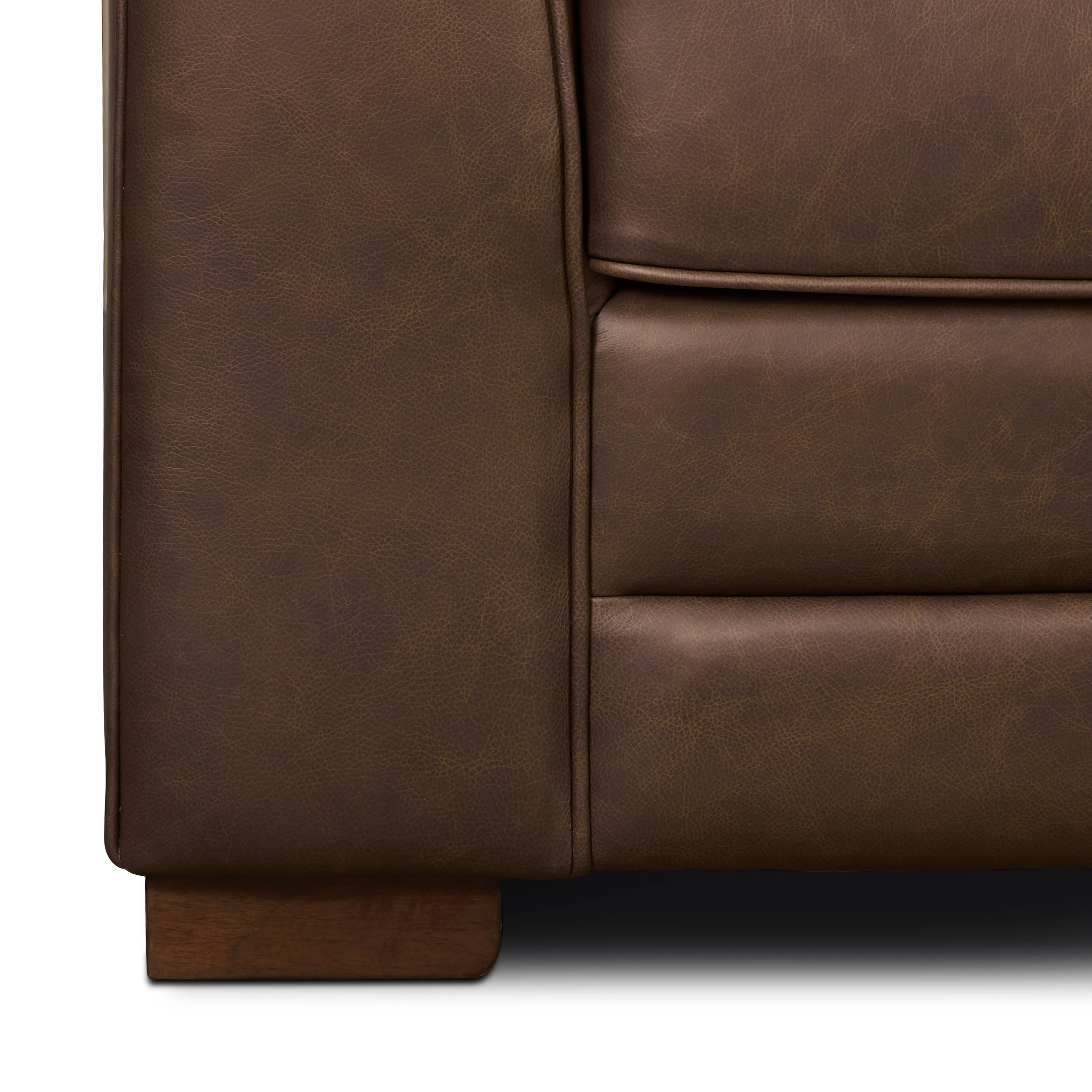 Essex 86" Leather Pull-Out Convertible Sleeper Sofa | Bridle Brown - Image 17