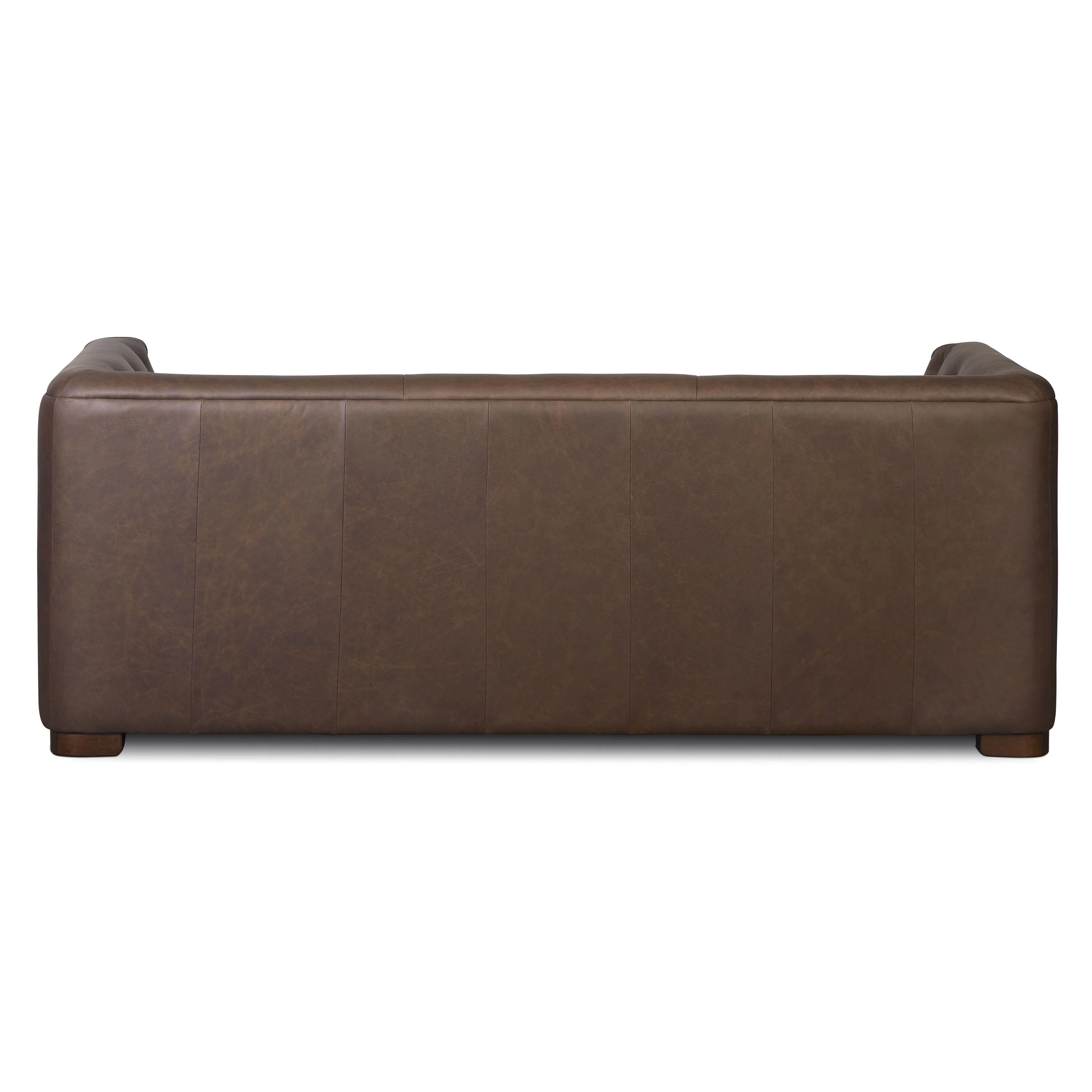 Essex 86" Leather Pull-Out Convertible Sleeper Sofa | Bridle Brown - Image 9
