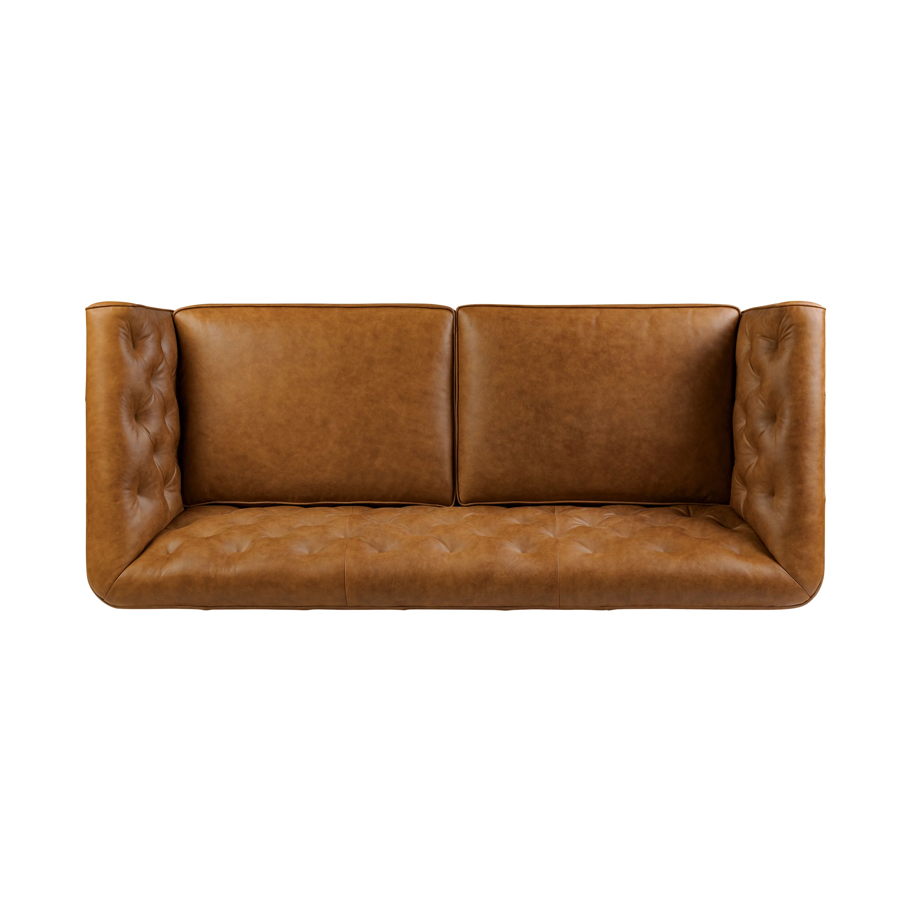 Essex 86" Leather Pull-Out Convertible Sleeper Sofa | Russet Tan - Image 10