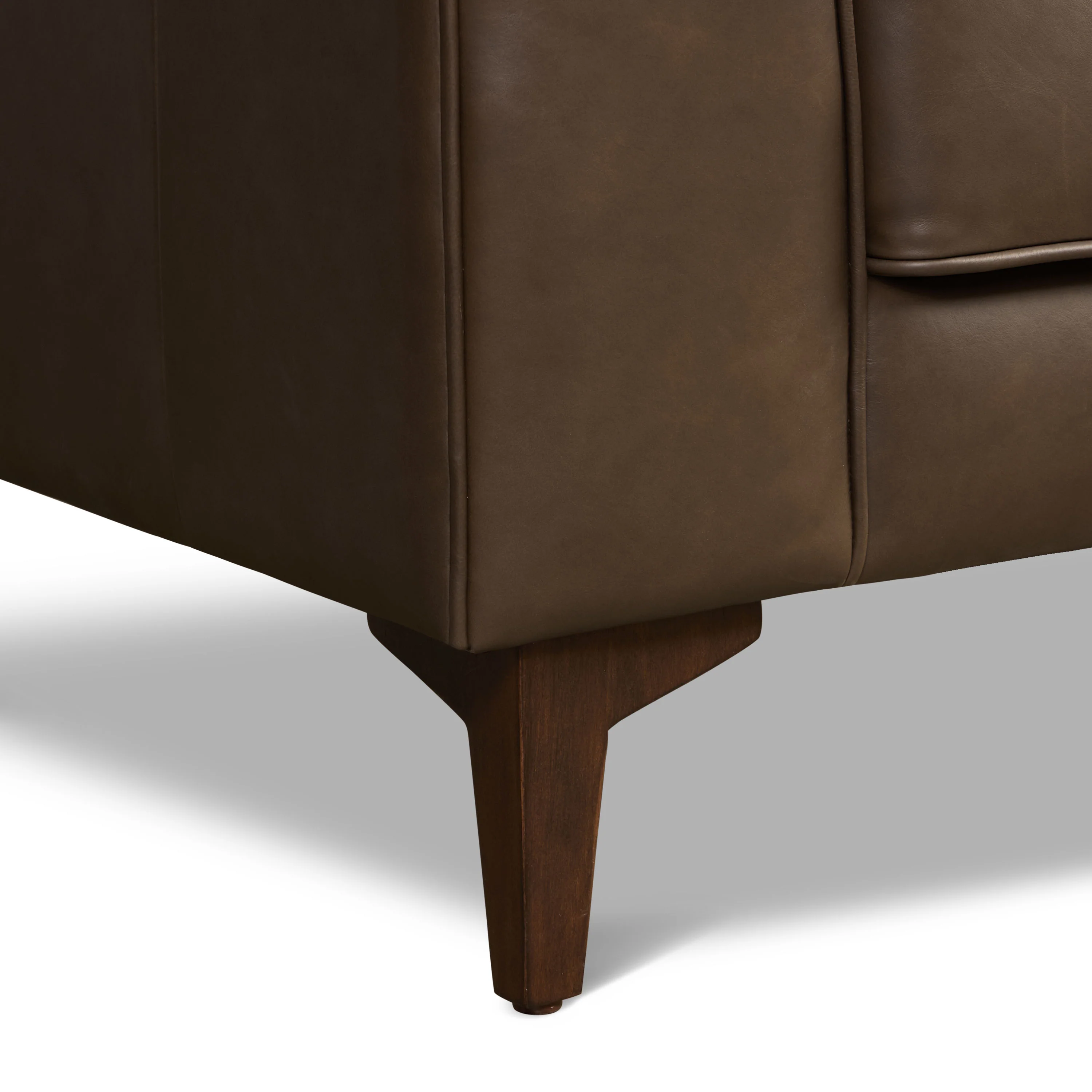 Essex Leather Lounge Chair | Cocoa Brown | Set of 2 - Image 12