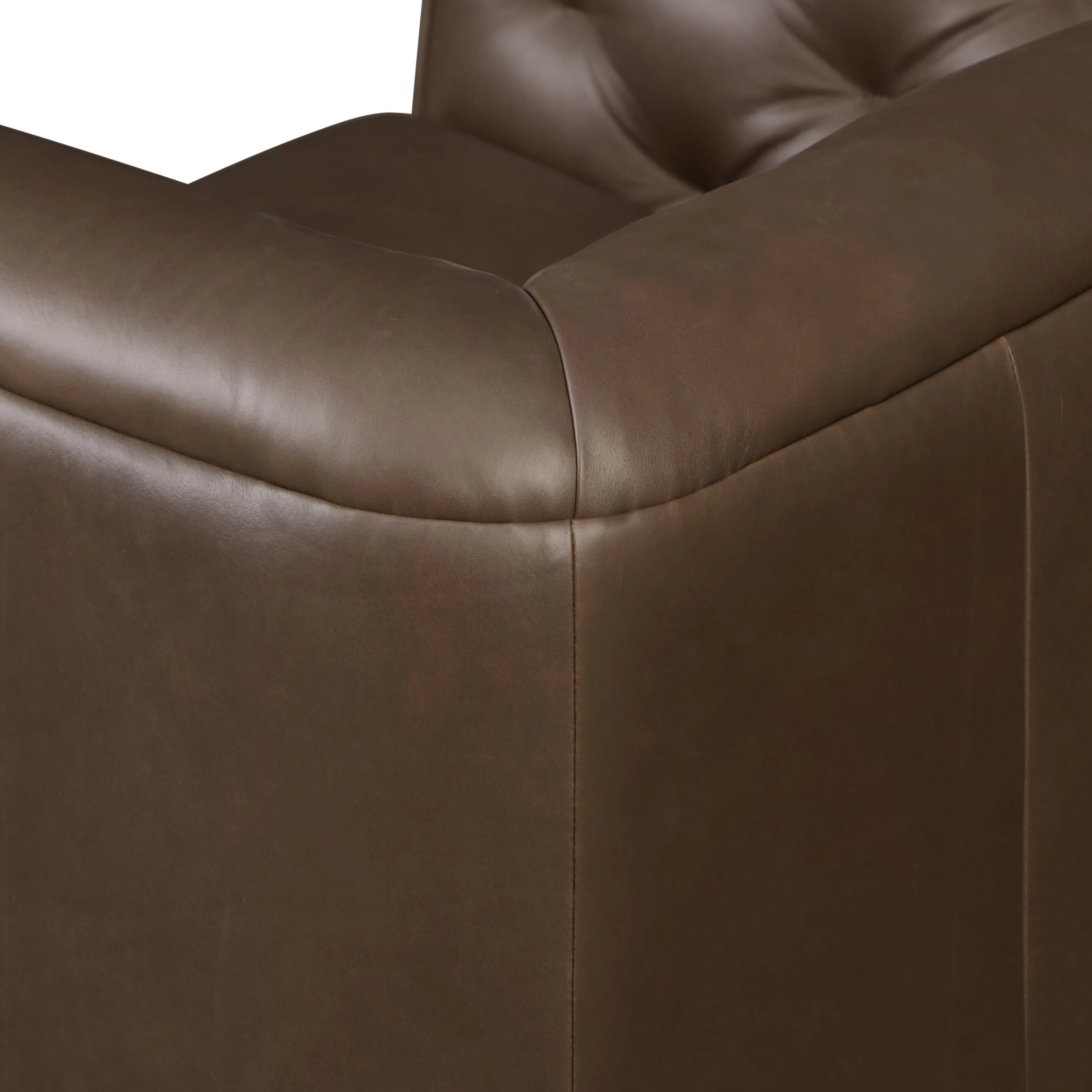Essex Leather Lounge Chair | Cocoa Brown | Single - Image 10